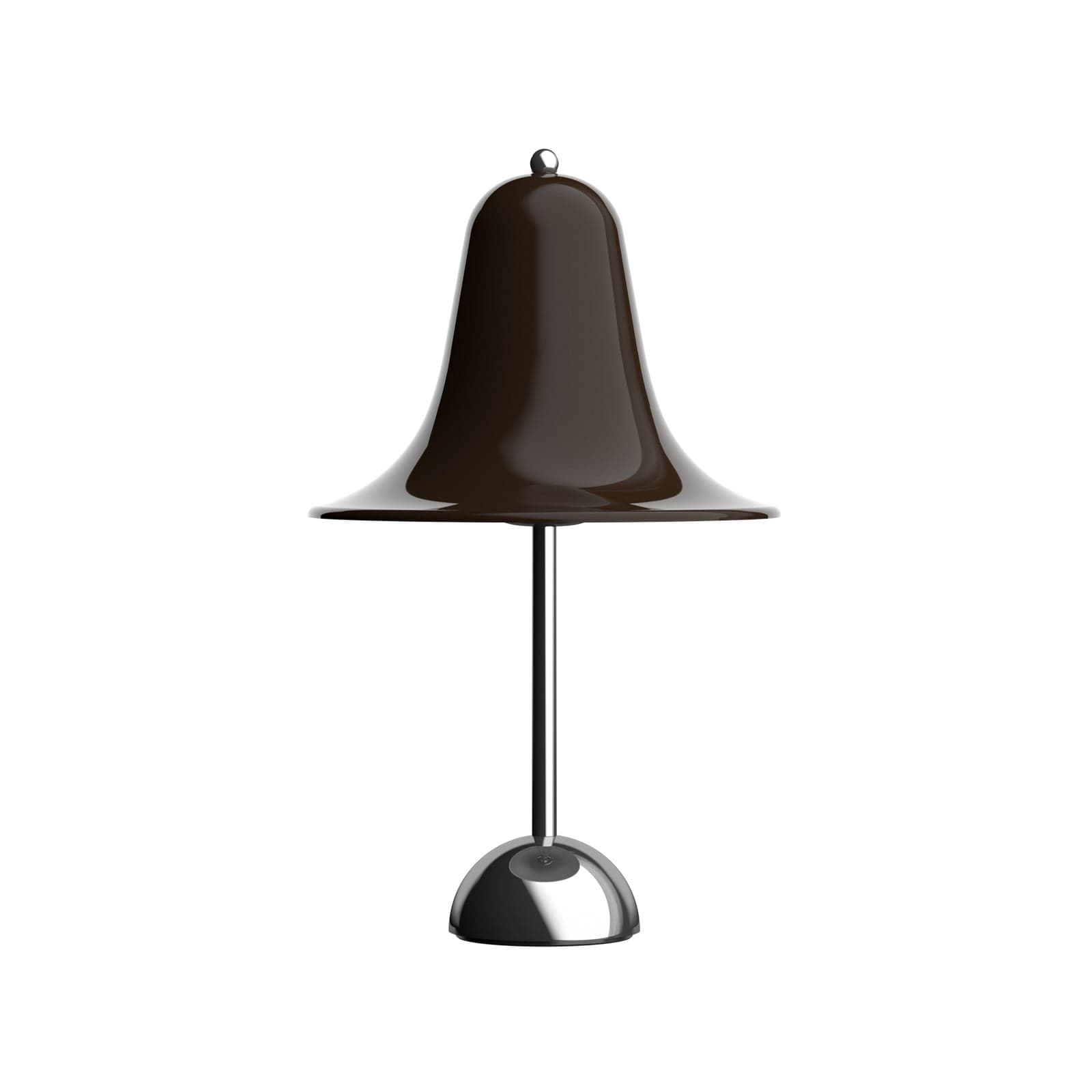 Pantop bordlampe Ø 23 cm brun - Verpan - Stue - Design - Metall - Med skjerm