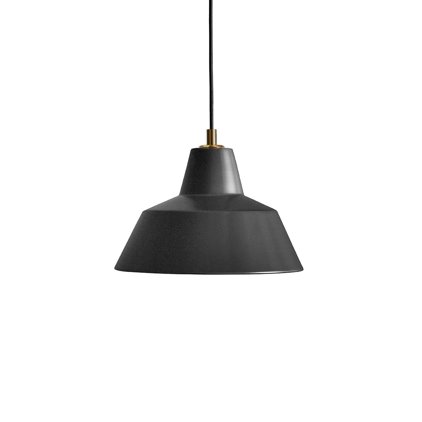 Workshop W2 hengelampe, matt svart, aluminium, E27 – Made By Hand - Spisestue - Design - Med en lyskilde