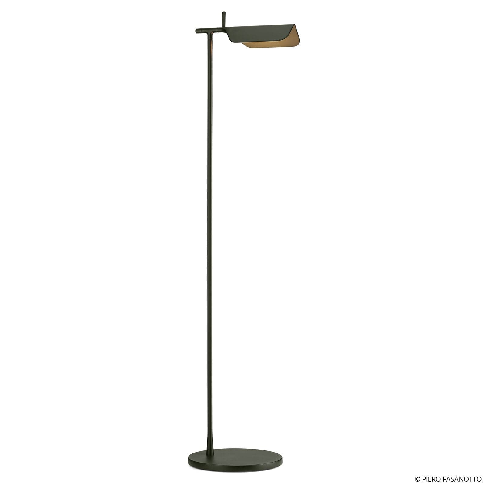 Tab F LED-gulvlampe Matt Dark Green - FLOS - Stue - Design - Metall - Med en lyskilde