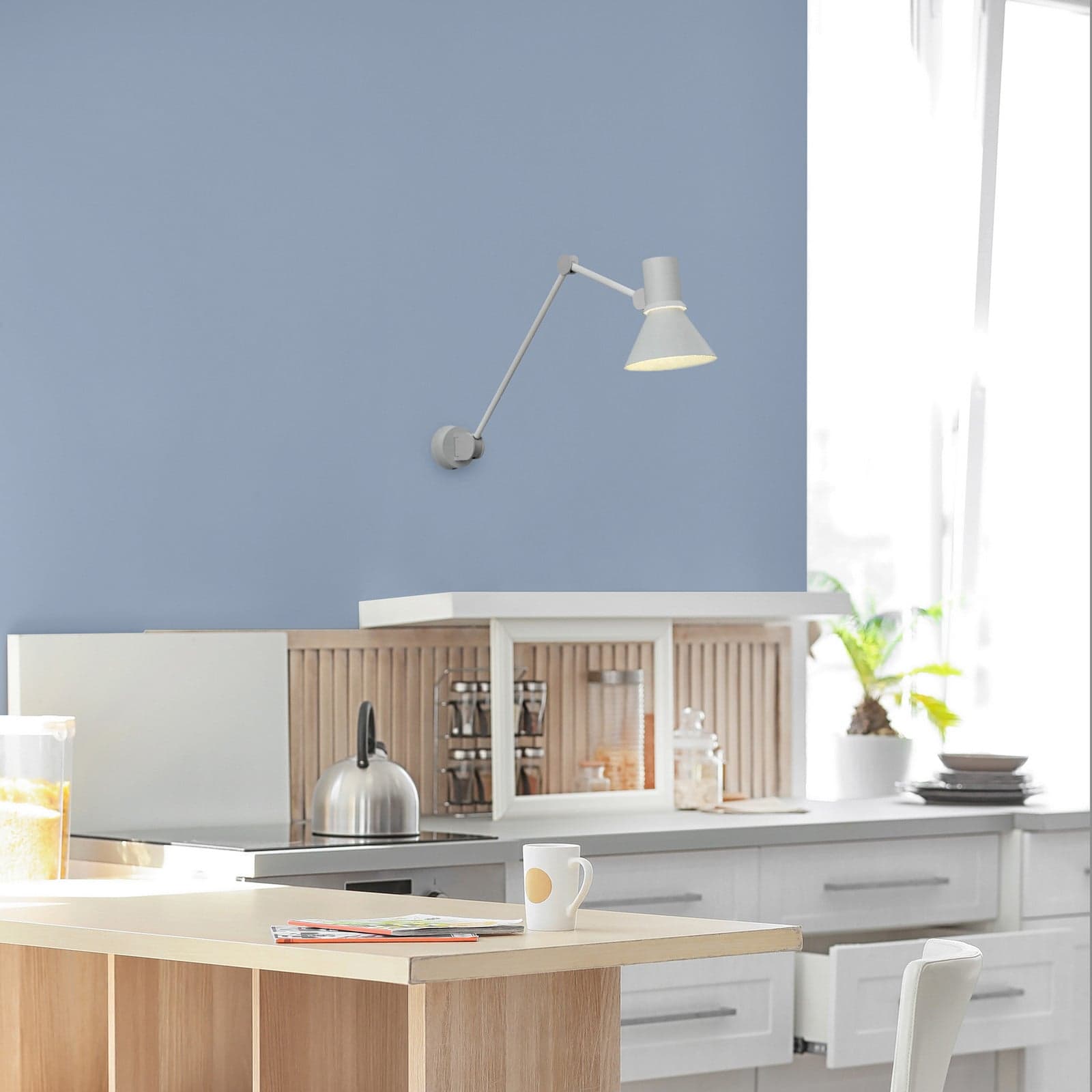 Type 80™ W3 Vegglampe HW Grey Mist - Anglepoise Type 80 W3 - Stue - Design - Metall - Med en lyskilde