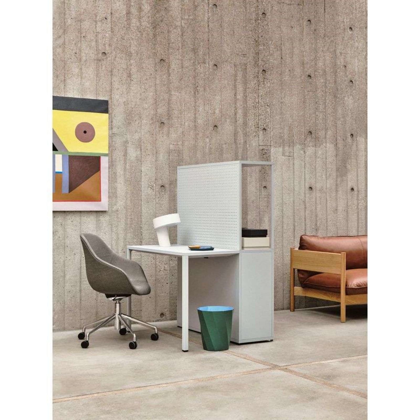 Slant Bordlampe White - HAY - Stue - Aluminium