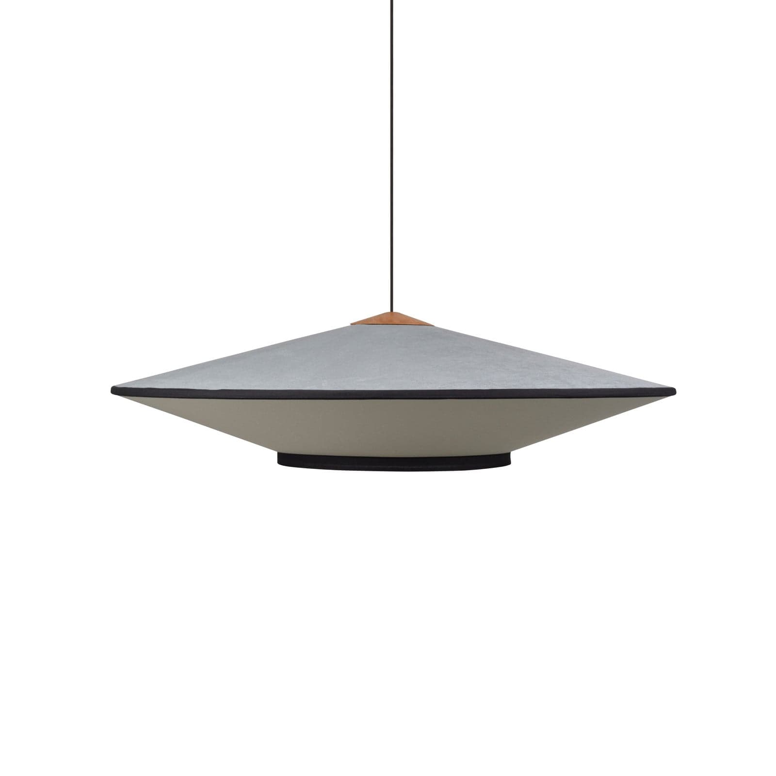 Cymbal L hengelampe, atlantisk blå, Ø 95 cm - Forestier - Spisestue - Design - Stoff / Tekstil - Med en lyskilde