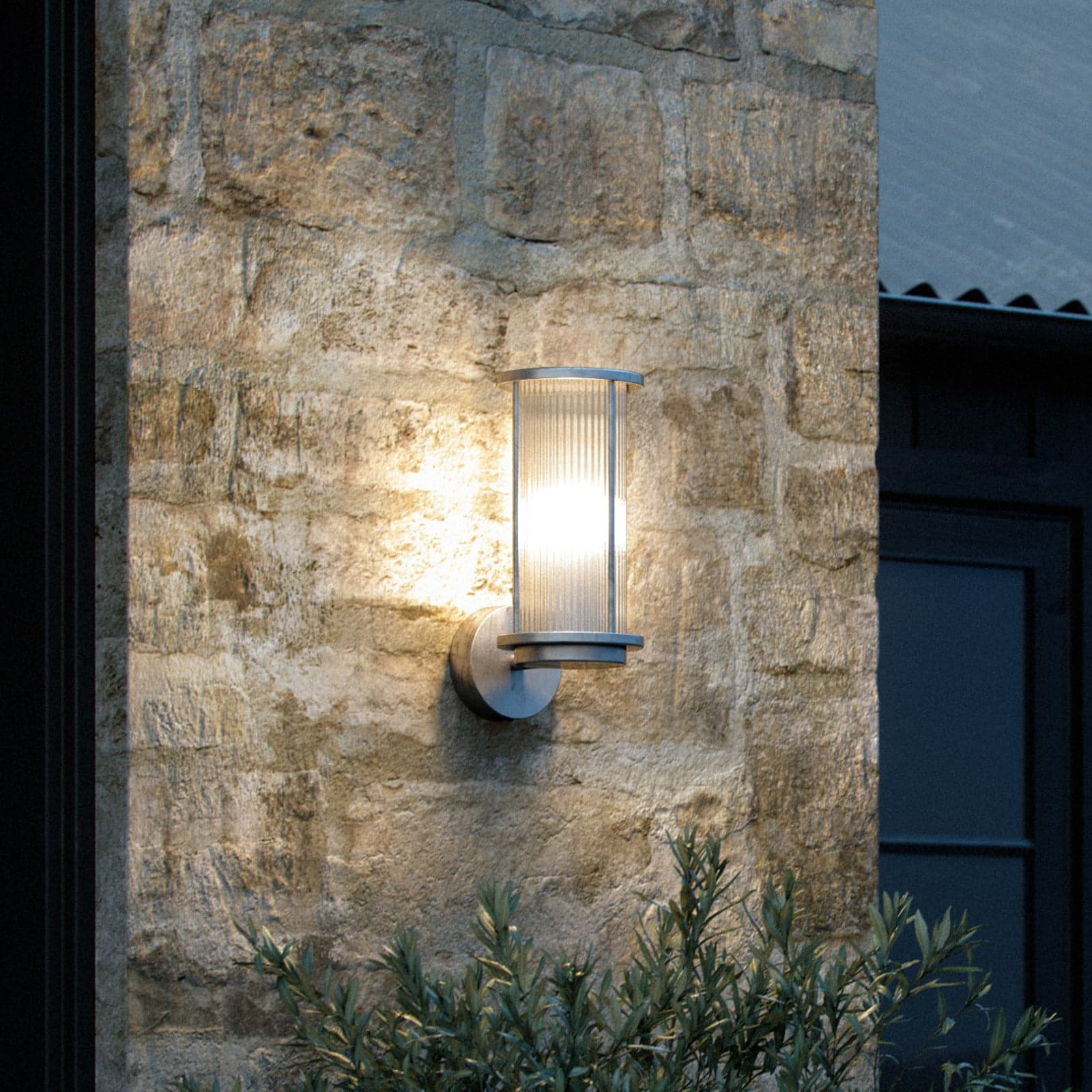 Linton Utendørs Vegglampe Galvanized - Nordlux - Metall - Rund