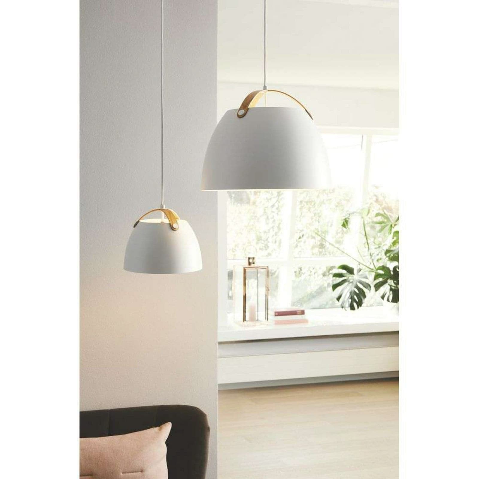 Oslo Pendel Ø24 Blakc/Oak - Halo Design - Kjøkken - Glass