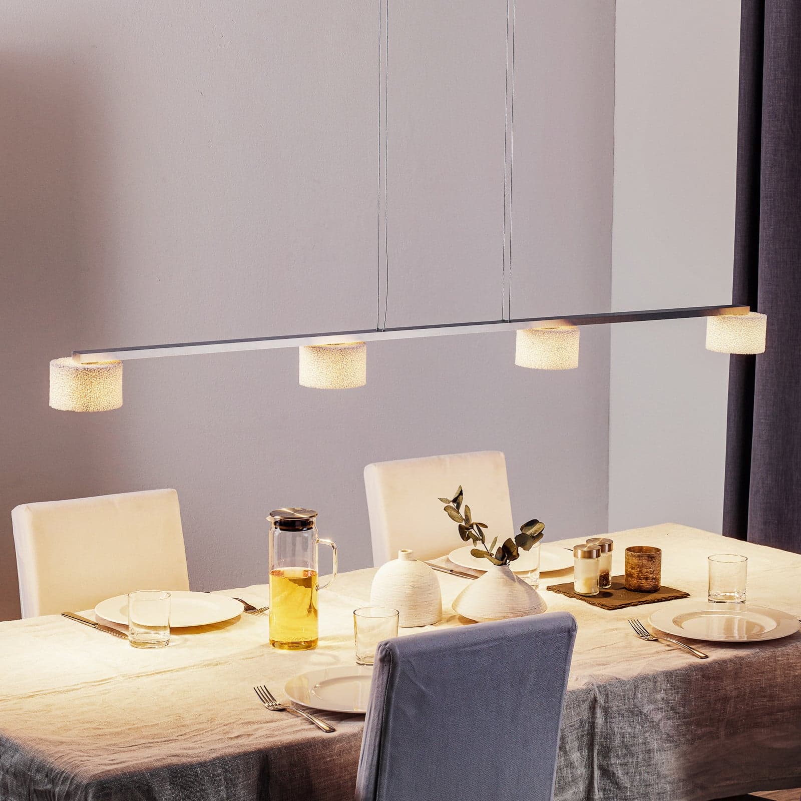 Reef 4 LED Pendel Polished/White - Serien Lighting - Spisestue - Design - Metall - Med flere lyskilder