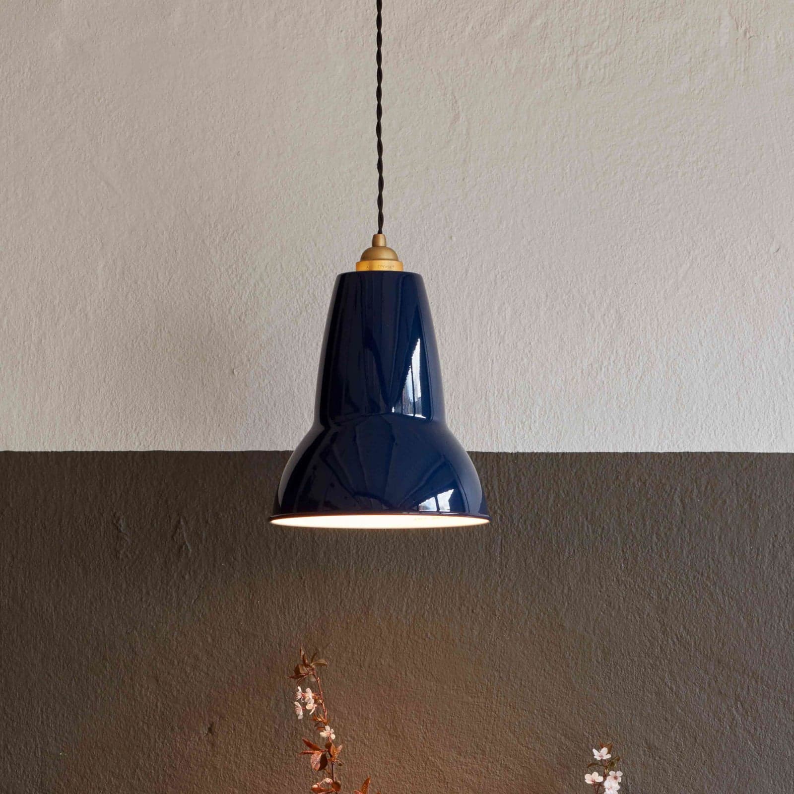 Original 1227 Brass Midi hengelampe, blå - Anglepoise - Stue - Design - Metall - Med en lyskilde
