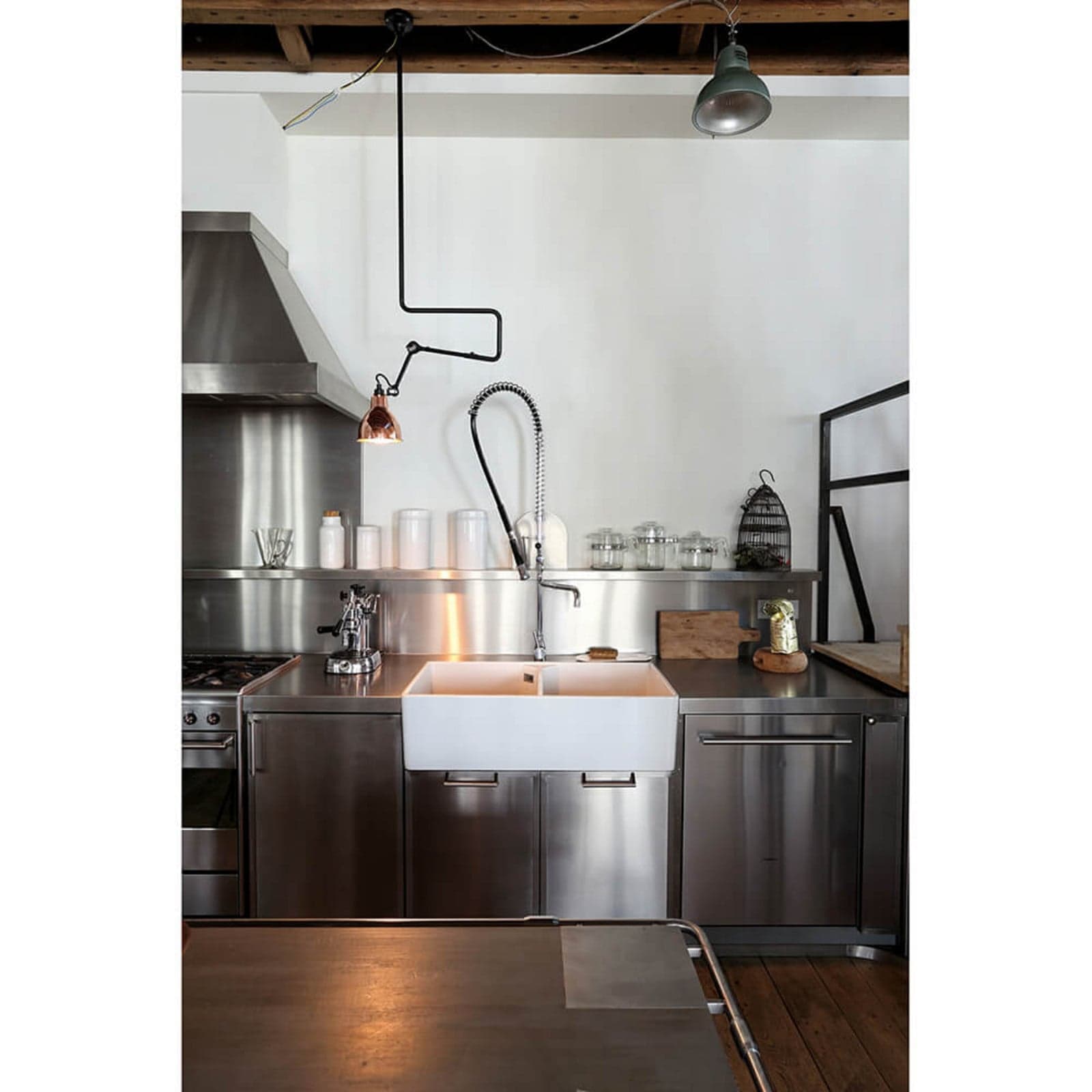 Lampe Gras 312 taklampe, svart/kobber – DCW - Stue - Design - Metall