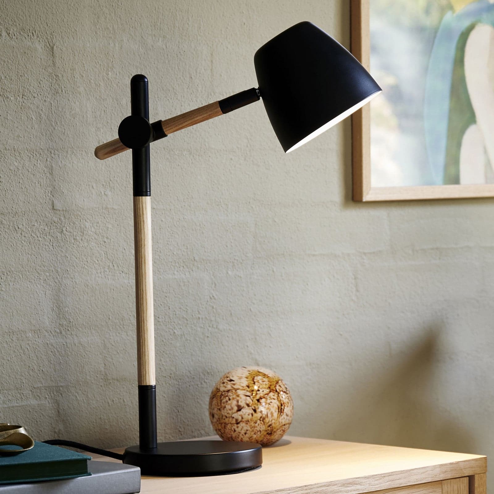 Theo Bordlampe Black - Nordlux - Arbeidsrom / kontor - Moderne - Metall - Med en lyskilde