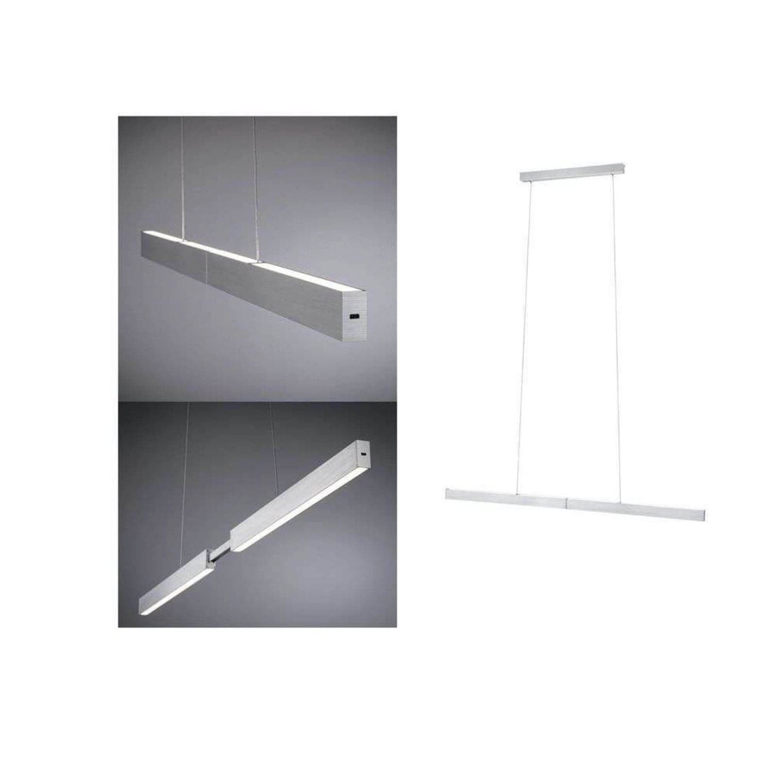 Aptare LED-hengelampe, aluminium, sensor, dimbar – Paulmann - Spisestue - Metall