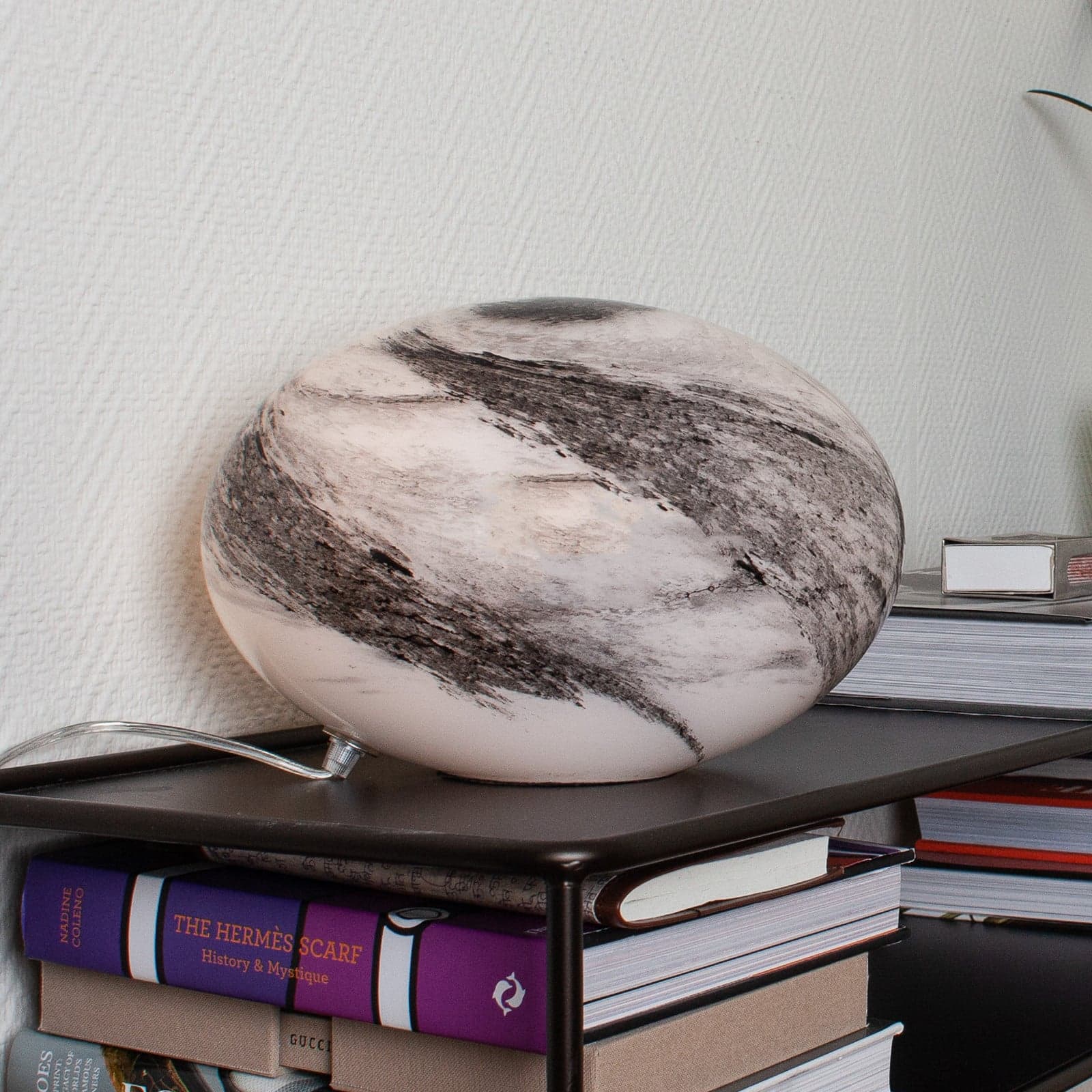 Mira Bordlampe Black/White - By Rydéns - Stue - Glass