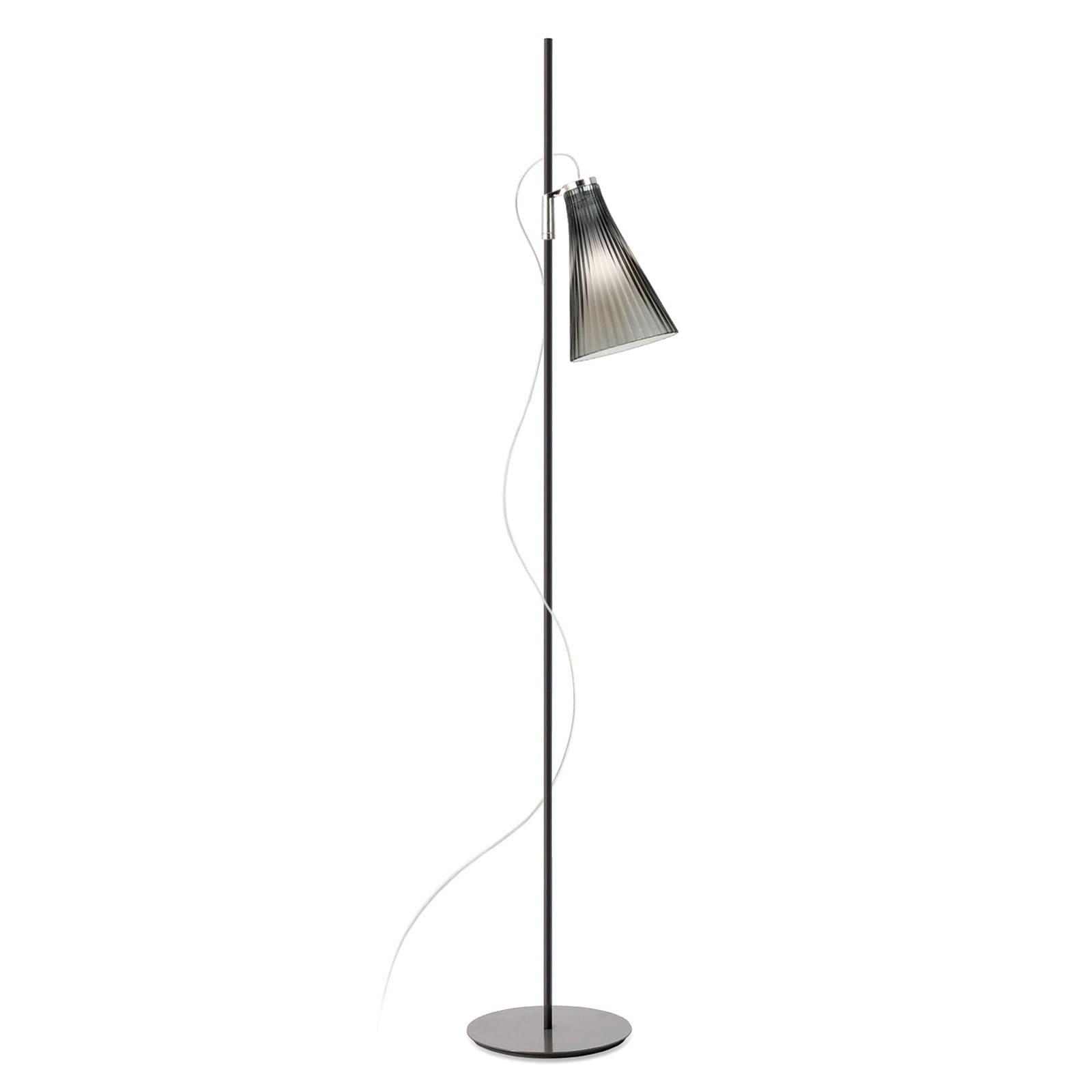 K-Lux Gulvlampe Black/Smoke - Kartell - Stue - Metall - Med en lyskilde