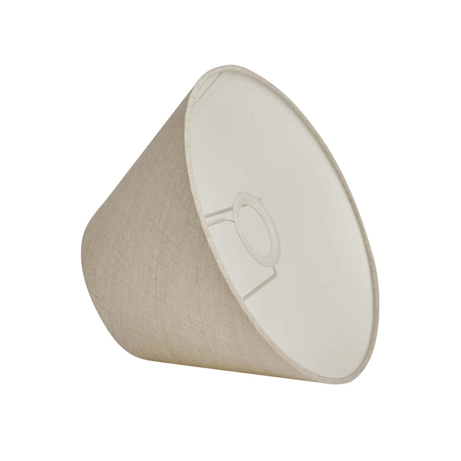 Basic wide lampeskjerm, beige, Ø 25 cm – Watt & Veke - Design - Stoff / Tekstil