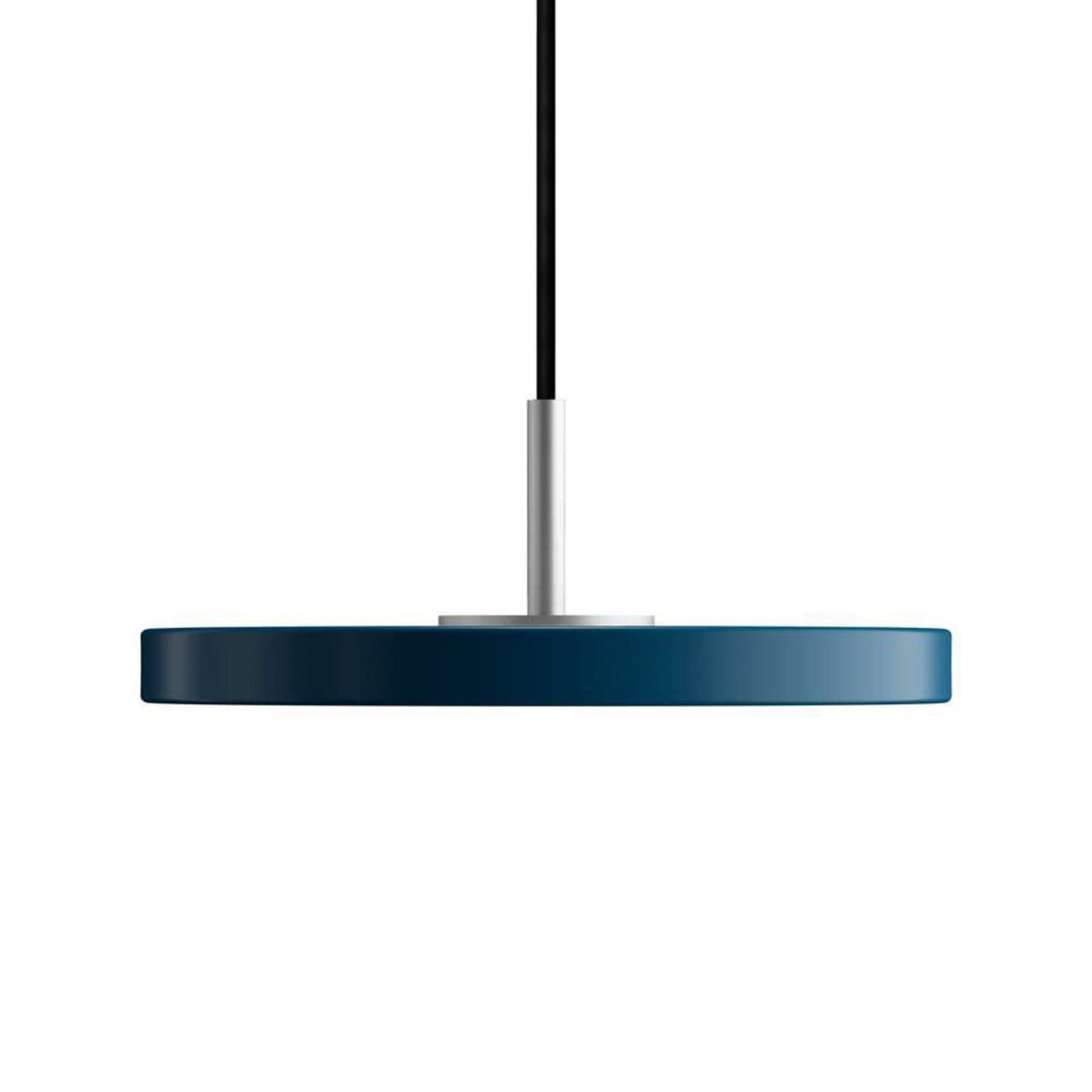 Asteria Pendel Micro Petrol Blue/Steel Top - UMAGE - Spisestue - Metall
