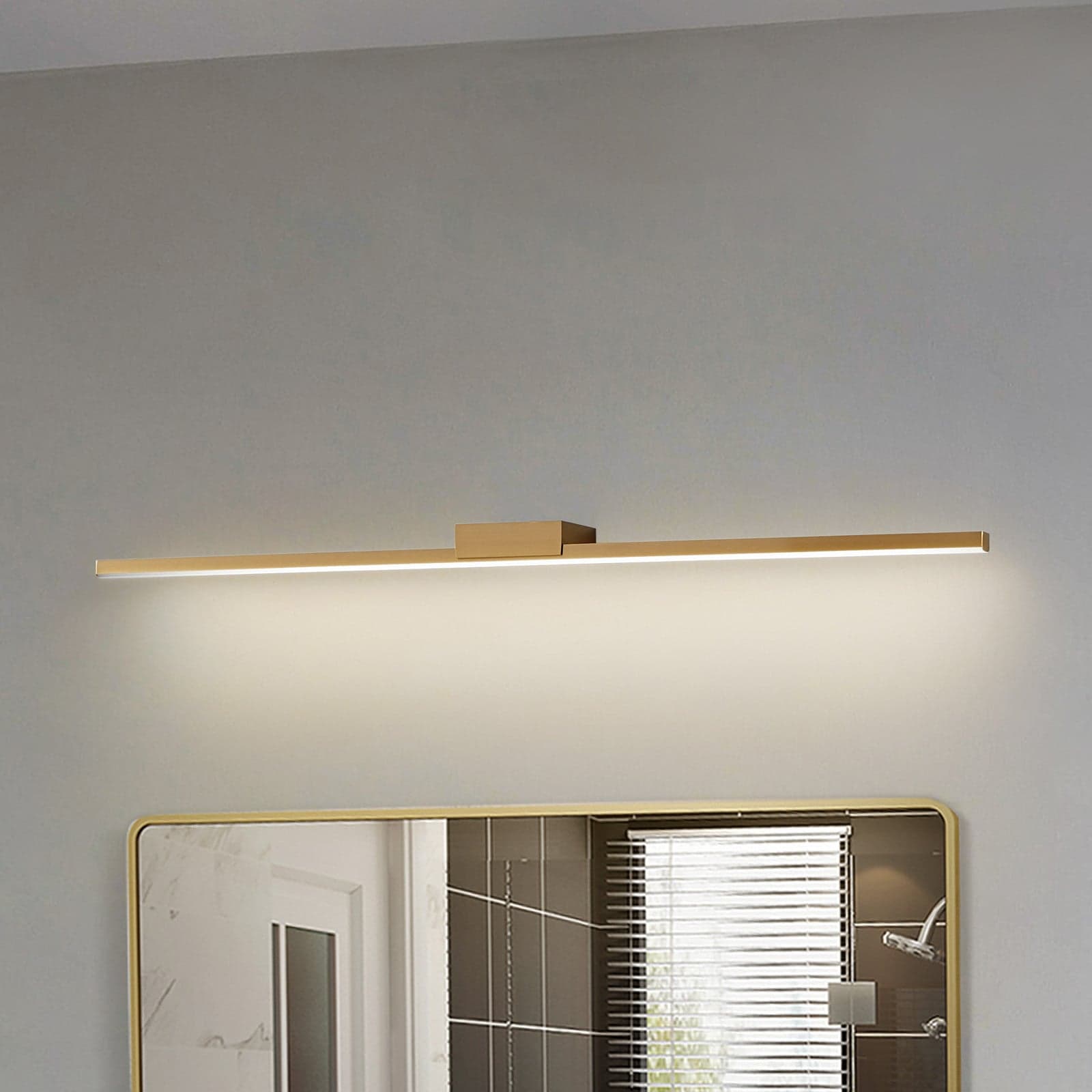 Kivana LED Vegglampe L90 IP44 Kobber - Lucande - Bad - Moderne - Aluminium - Kantet