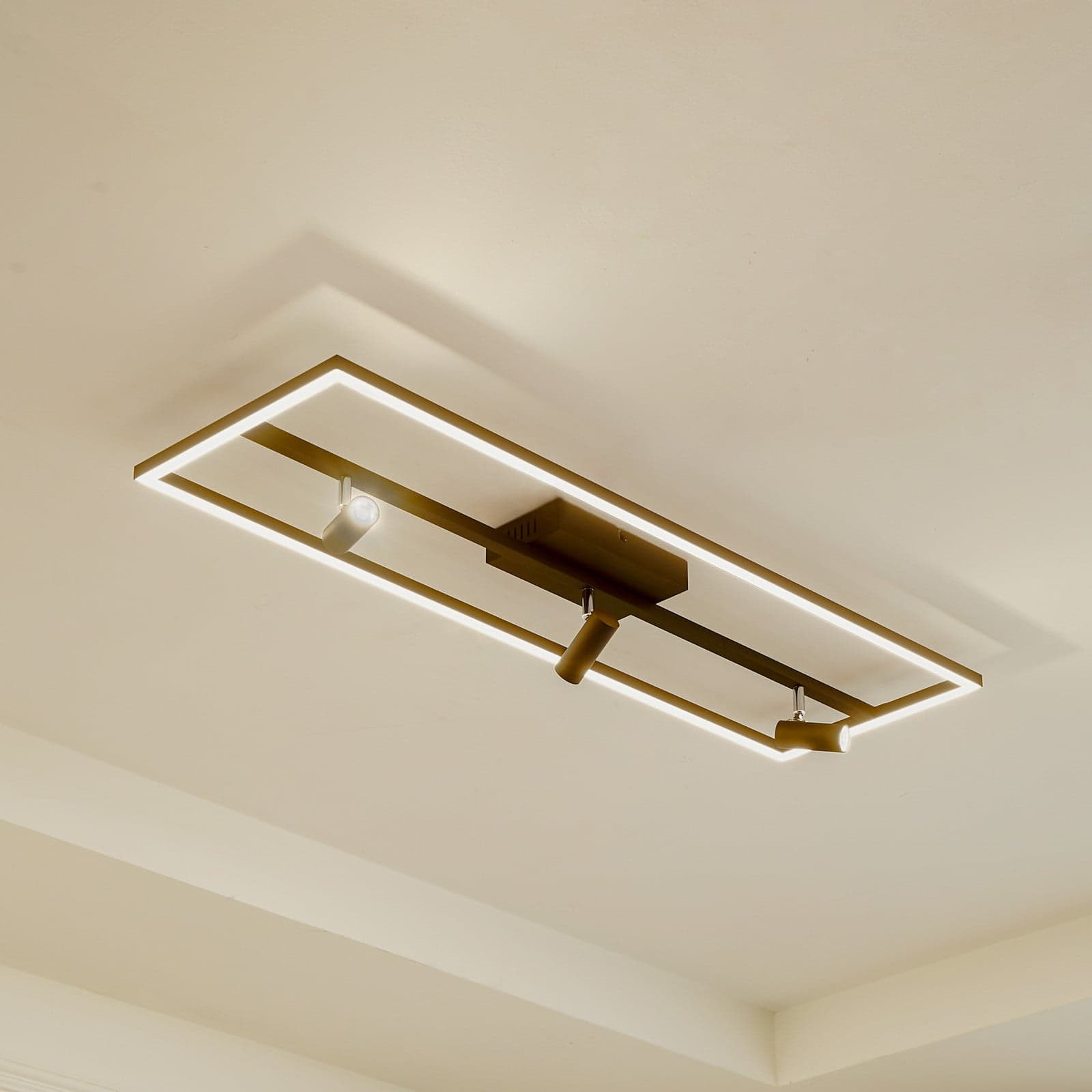 Yvor LED Taklampe w/Spotlys Svart - Lucande - Stue - Moderne - Metall - Med en lyskilde
