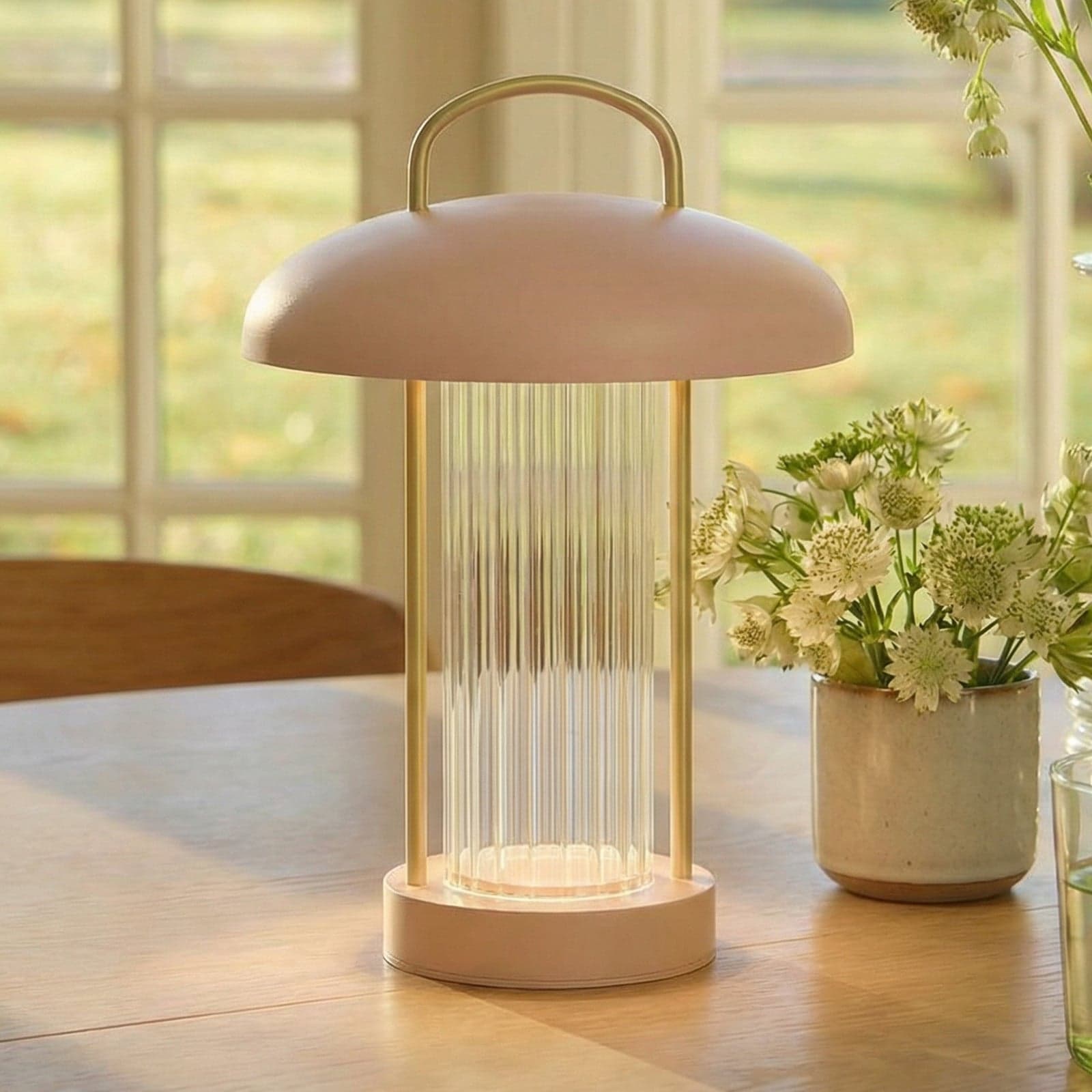 Mirano Portable bordlampe Støvet Rosa - Nordlux - Stue - Skandinavisk - Metall - Med skjerm