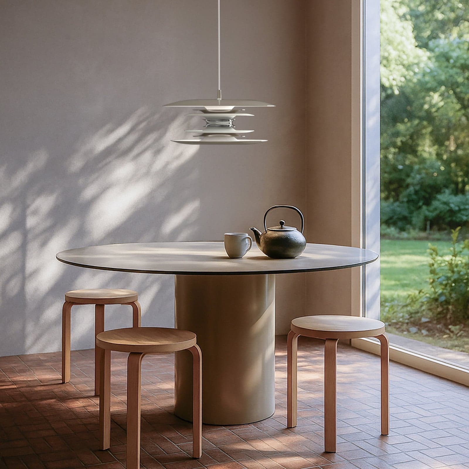 Diablo pendellampe, Ø 40 cm, greige, metall, E14 - Belid - Stue - Design - Med en lyskilde