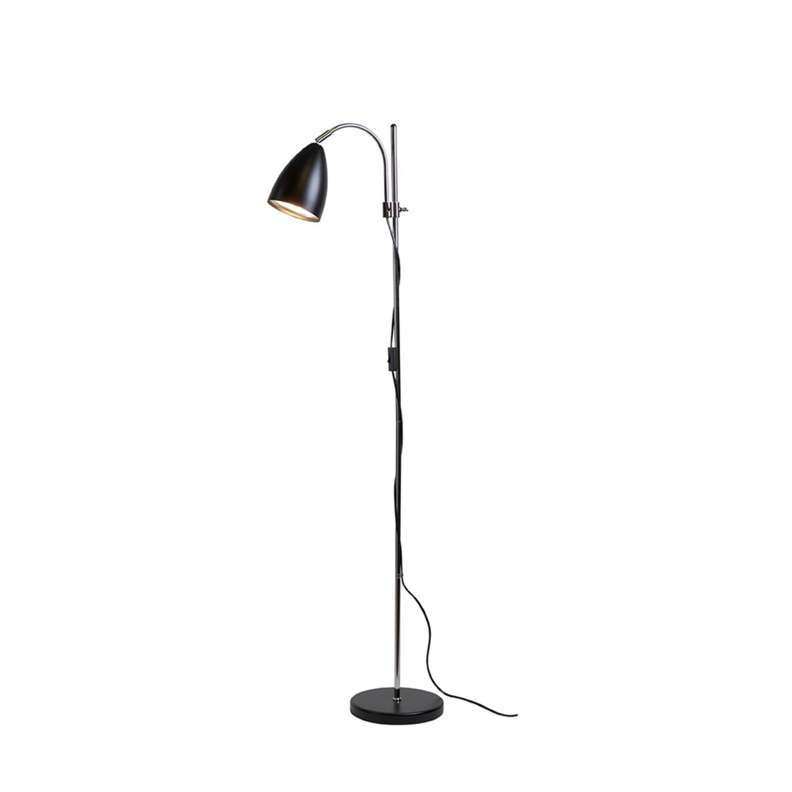 Sway Gulvlampe Svart/Krom - Belid - Stue - Metall