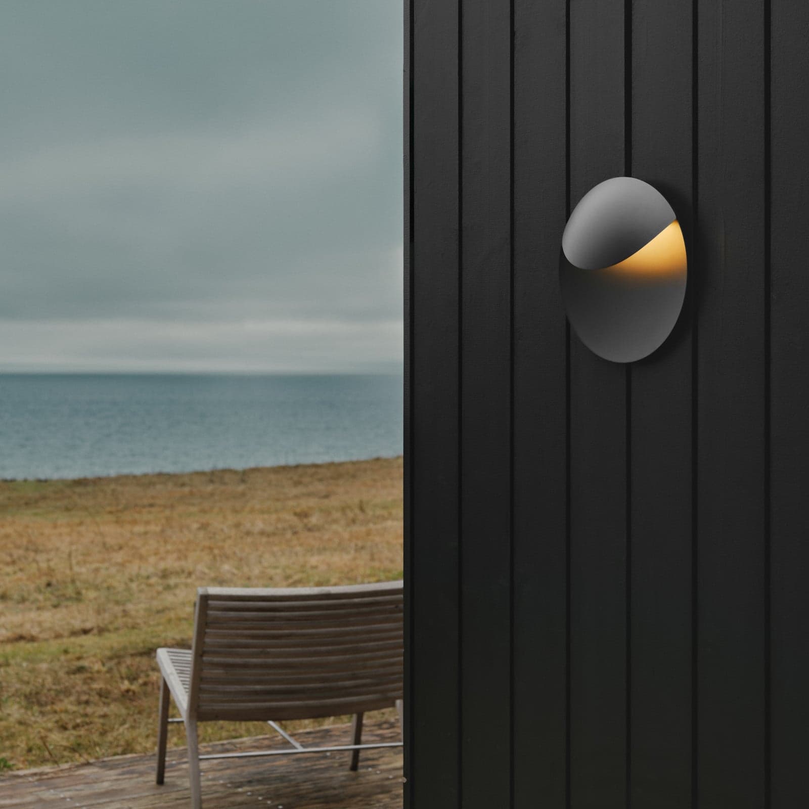 Valopin LED Utendørs Vegglampe Seaside Black - Nordlux - Moderne - Aluminium - Med en lyskilde