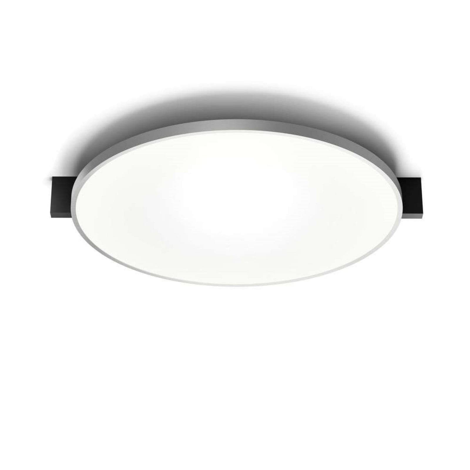 Inlay Round C3 taklampe, svart/sølv - Light-Point - Soverom - Aluminium