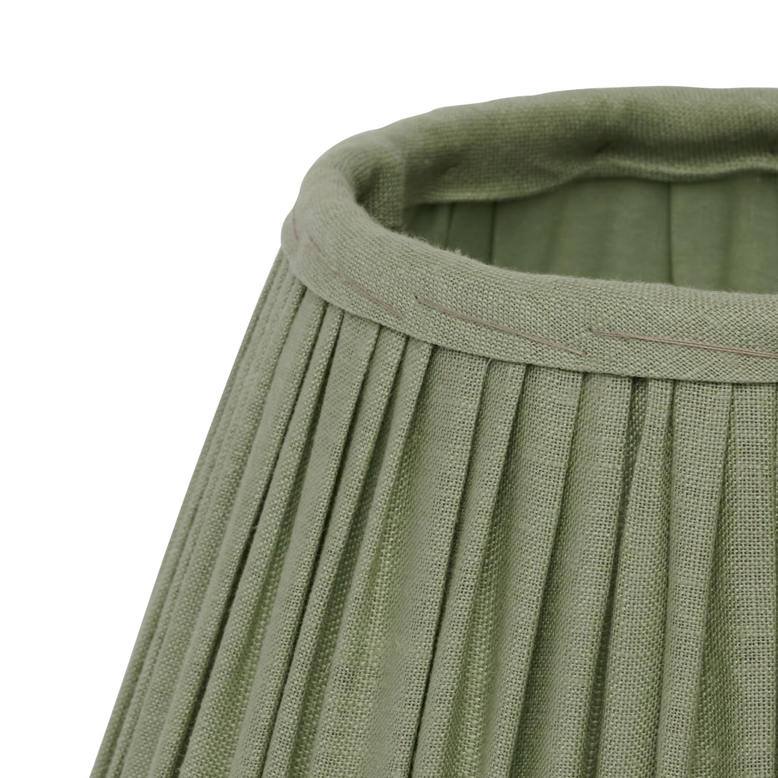 Ella lampeskjerm, salviegrønn, Ø 20 cm, lin – Watt & Veke - Design - Stoff / Tekstil