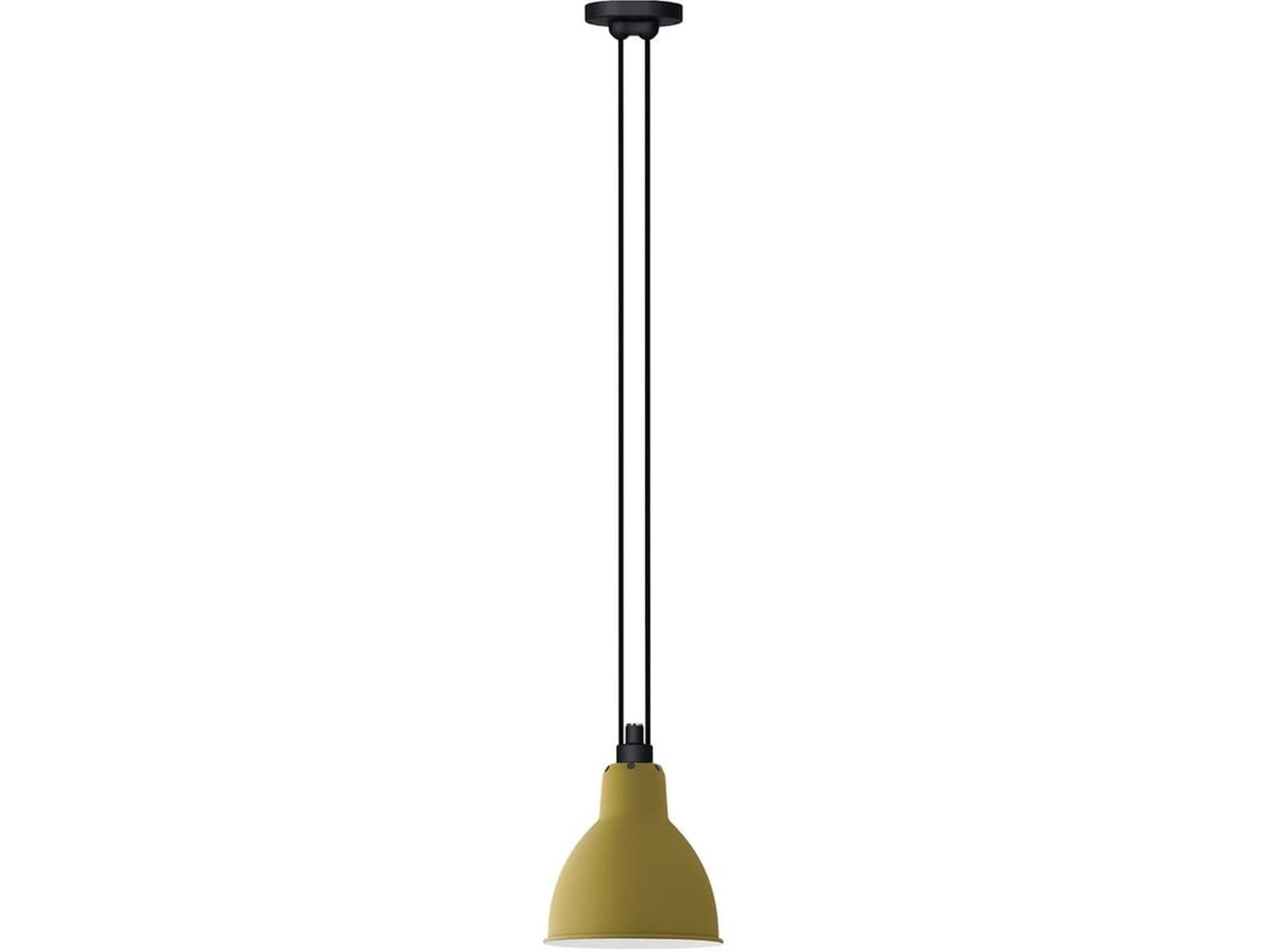322 L Pendel Round Yellow - Lampe Gras - Stue - Metall