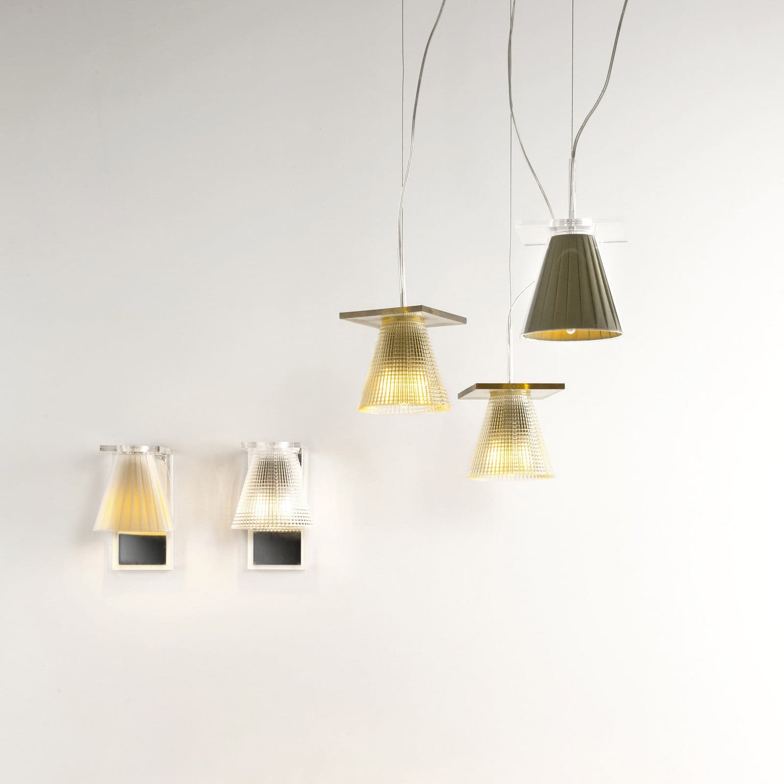 Light Air Pendel Sculped Krystall - Kartell Light-Air - Stue - Design - Plast - Med en lyskilde