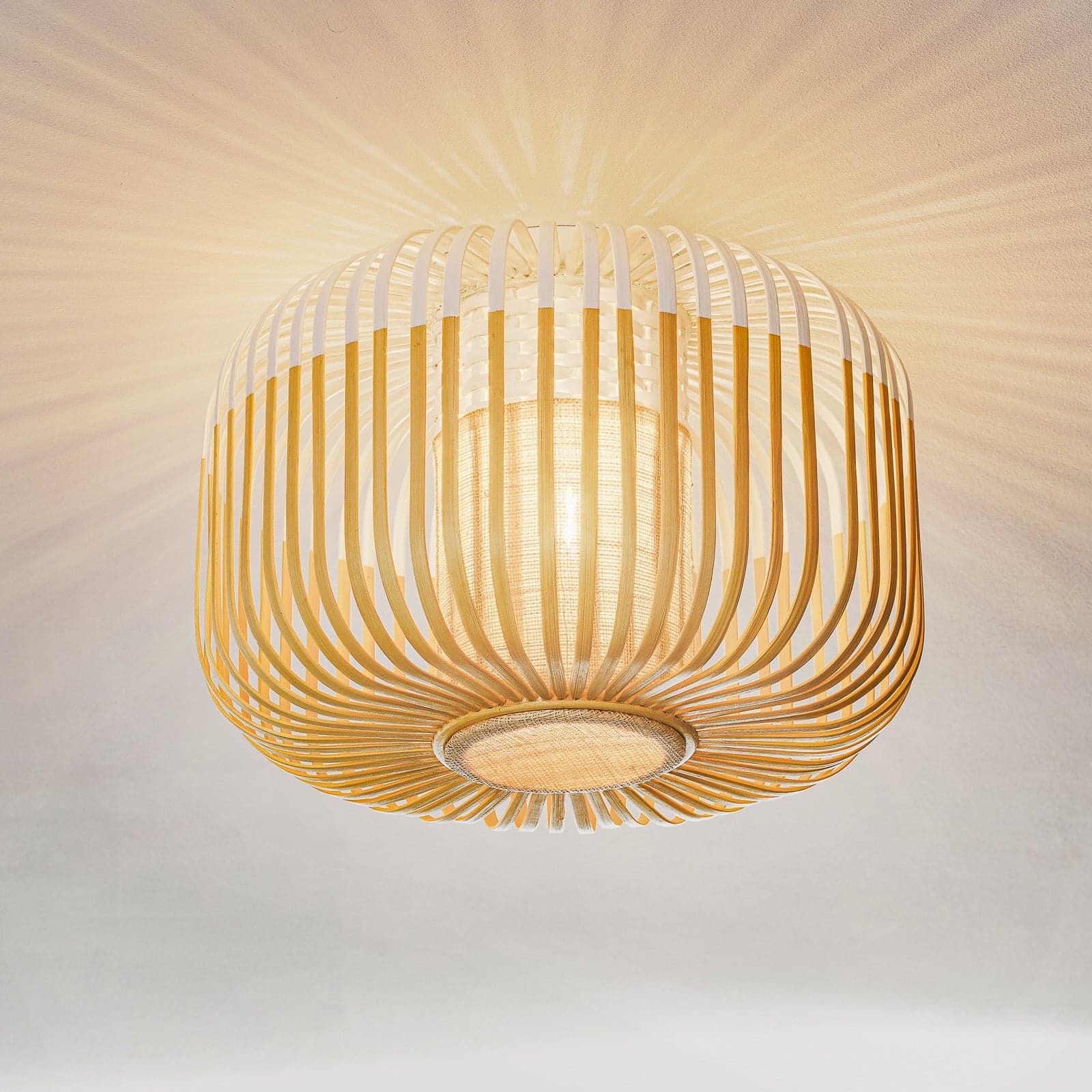 Bamboo taklampe S - Forestier Bamboo Light S - Stue - Design - Bambus - Rund