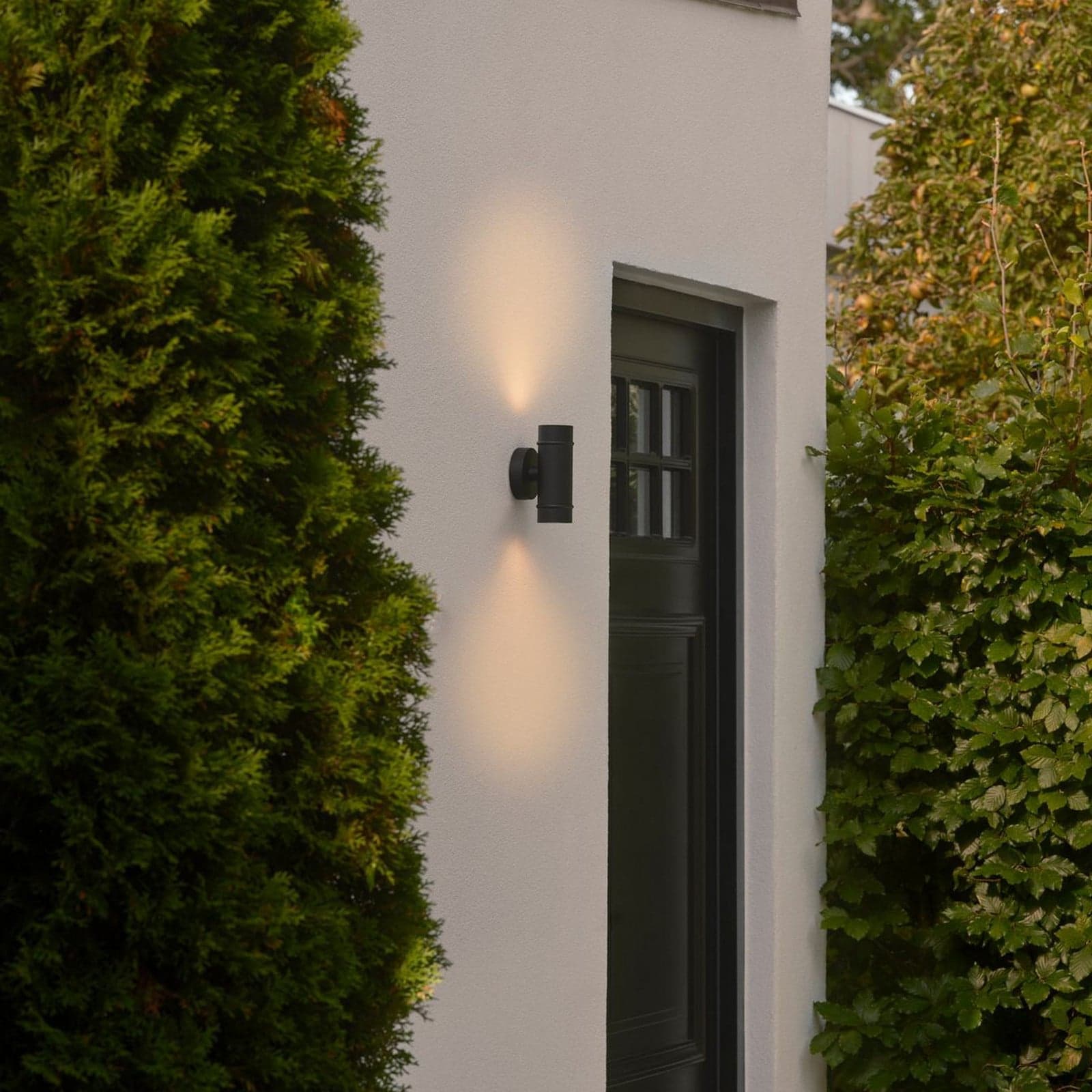 Artilus utendørs vegglampe, IP54, svart – Nordlux - Aluminium - Med flere lyskilder