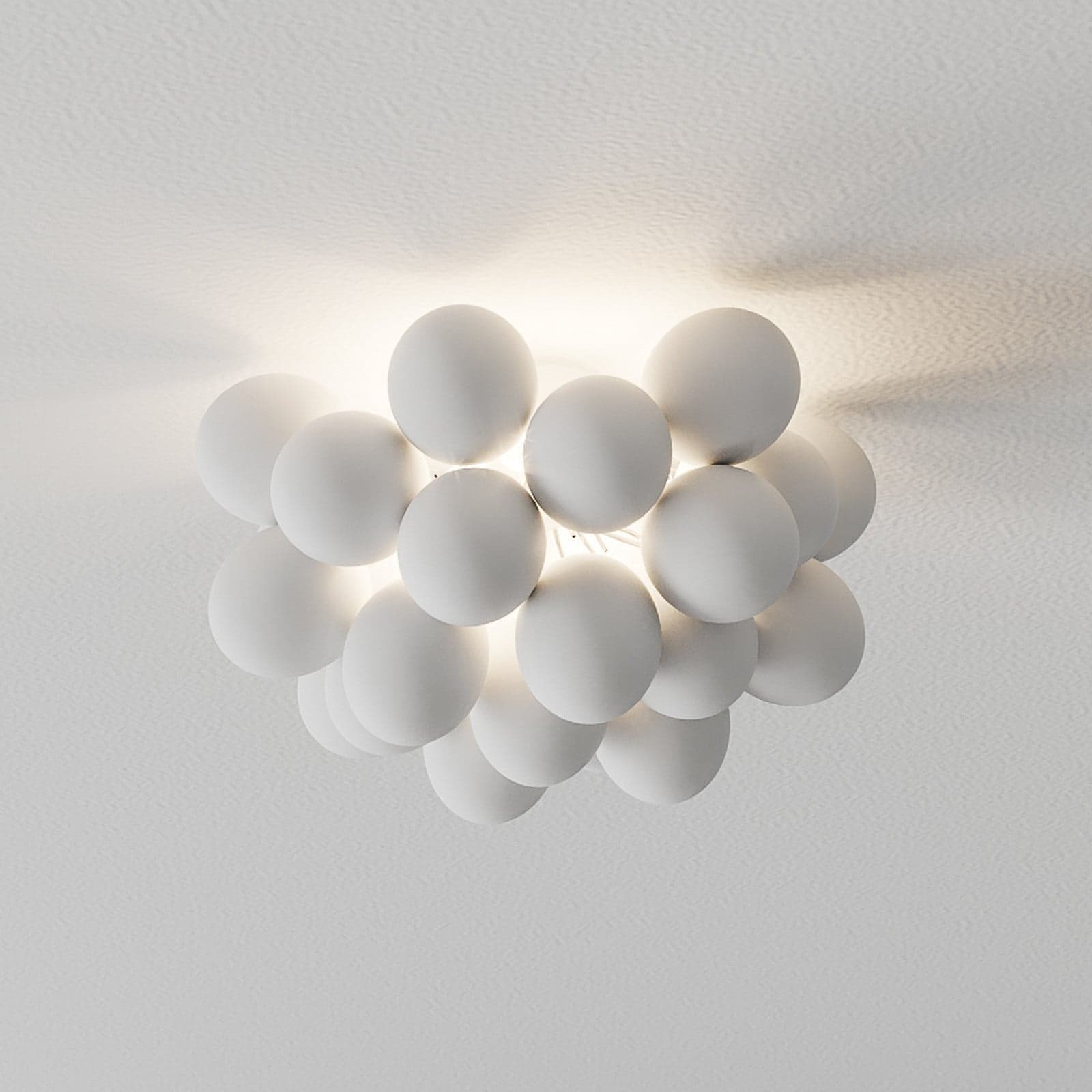Gross Taklampe Ø50 Matt White - By Rydéns - Stue - Design - Metall - Med flere lyskilder