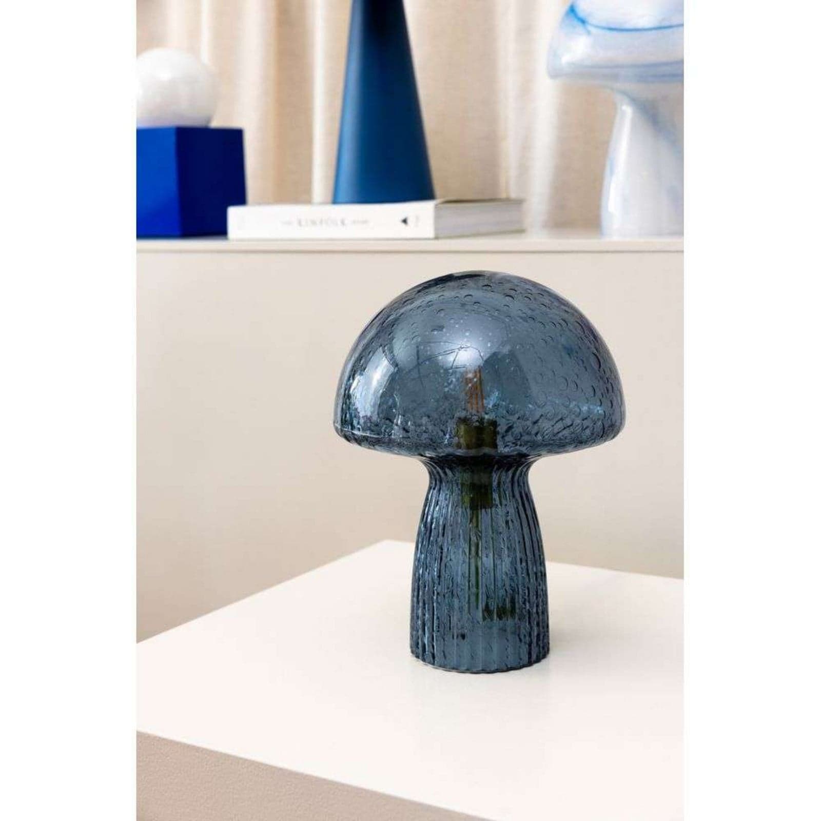 Fungo 22 Bordlampe Special Edition Blue - Globen Lighting - Stue - Glass