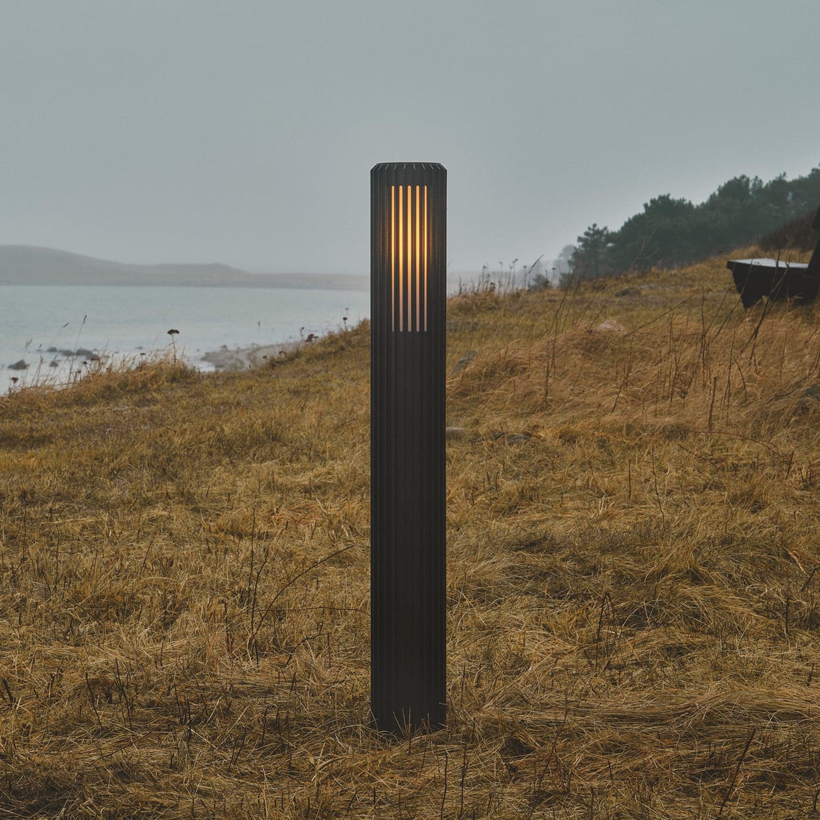 Aludra 95 hagebelysning Seaside Black - Nordlux - Aluminium - Med en lyskilde