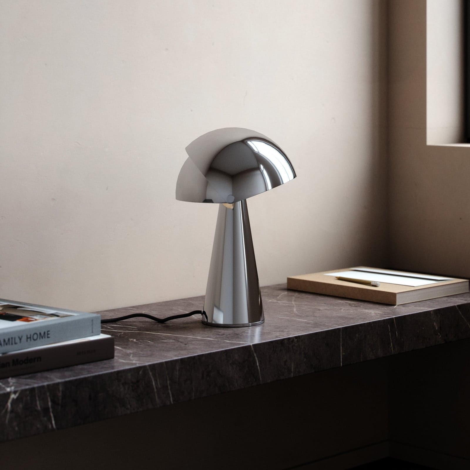 Align Bordlampe Chrome - DFTP DFTP by Nordlux - Stue - Design - Metall - Med skjerm