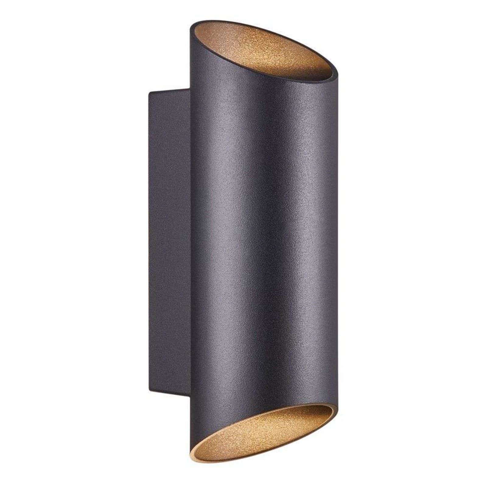 Nico Round 22 Utendørs Vegglampe Black - Nordlux - Terrasse - Aluminium