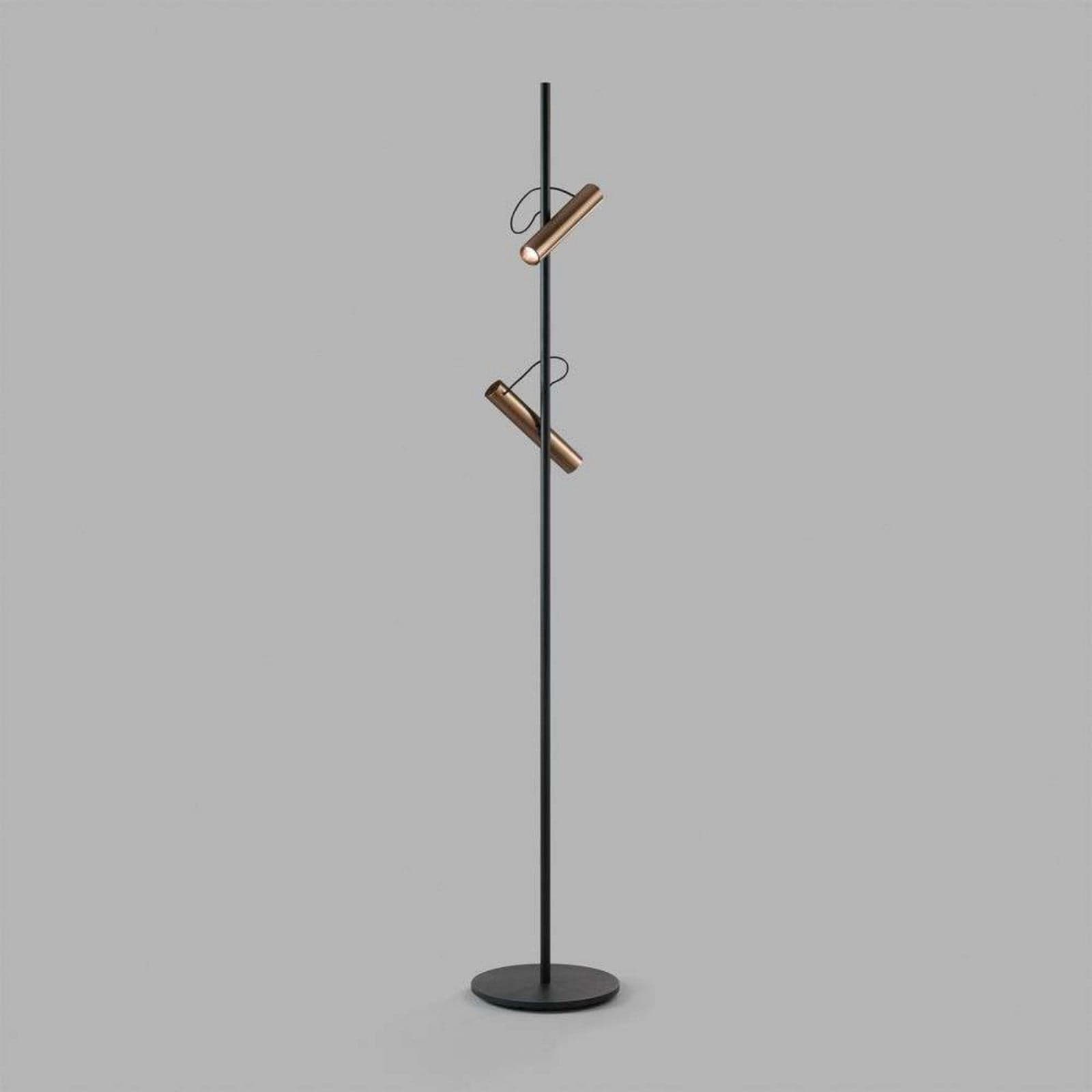 Spirit F1 Gulvlampe Dim. Rose Gull/Svart - LIGHT-POINT - Stue - Aluminium