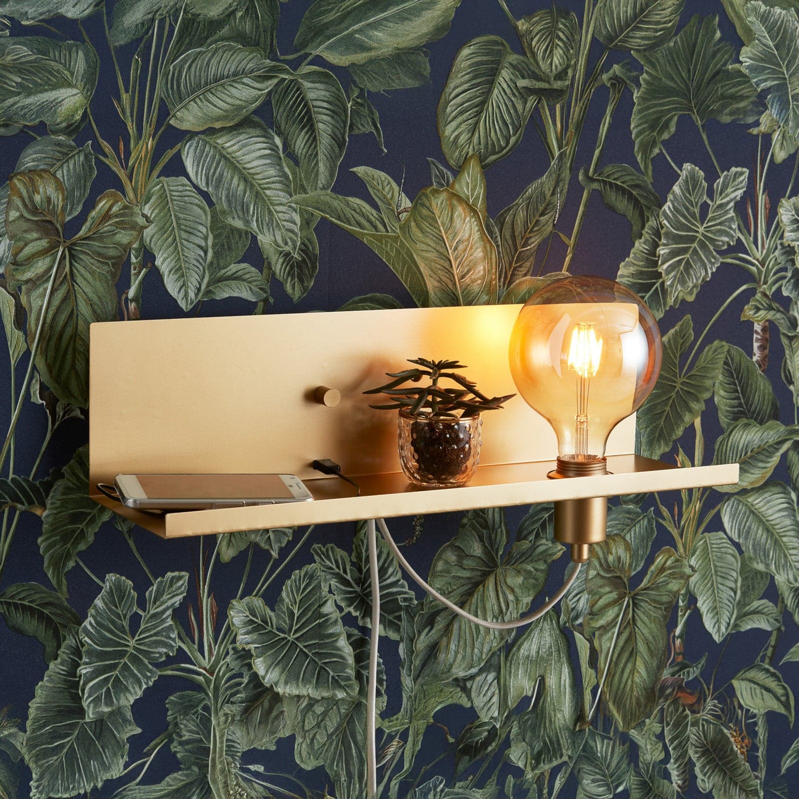 Multi Vegglampe Gold - Markslöjd - Stue - Moderne - Metall - Kantet