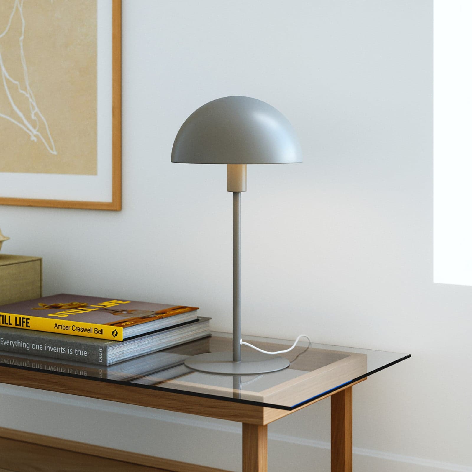 Ellen 20 Bordlampe Light Brown - Nordlux - Stue - Skandinavisk - Metall - Med skjerm