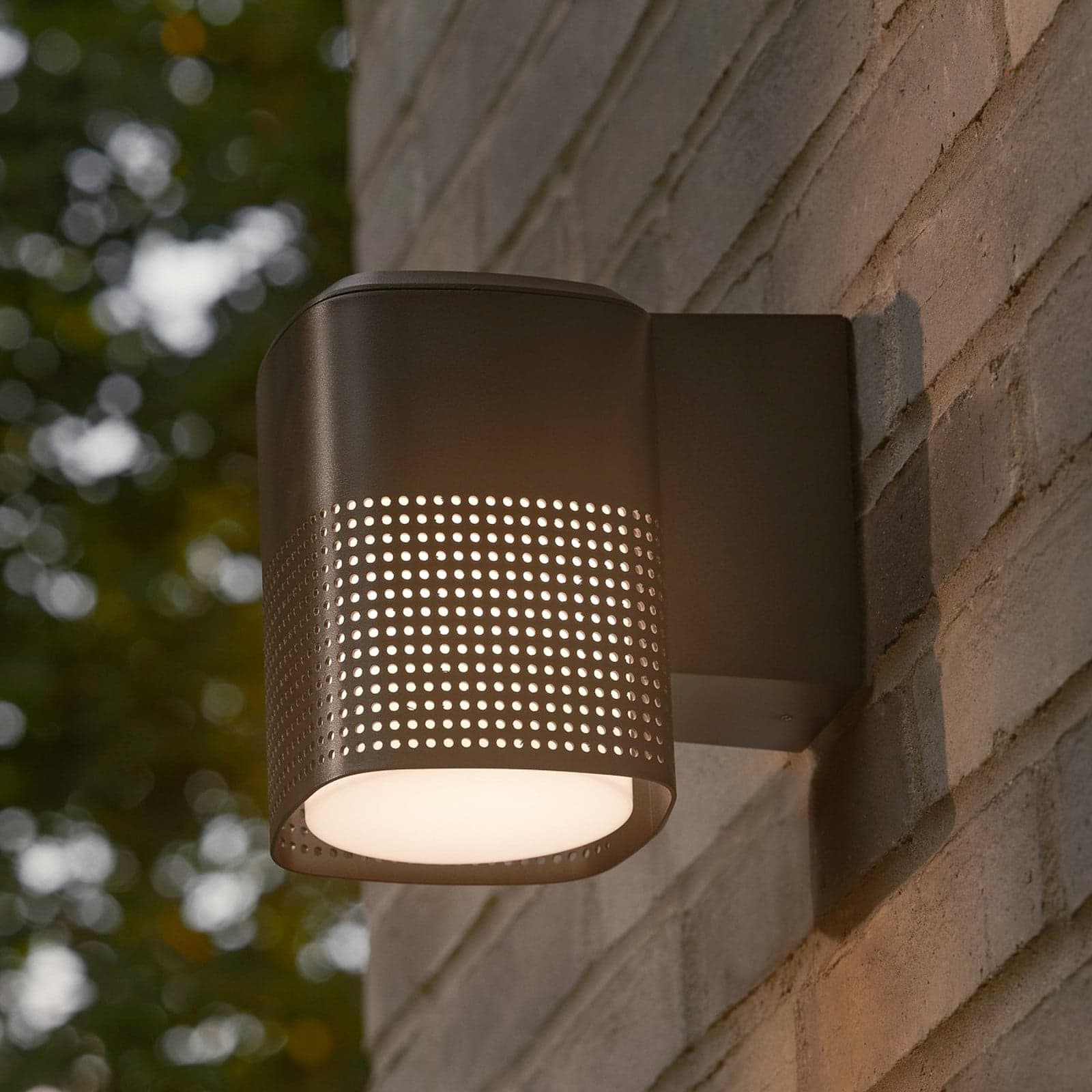 Sidara Seaside utendørs vegglampe, svart, IP54, E27 – Nordlux - Balkong - Moderne - Aluminium - Med en lyskilde