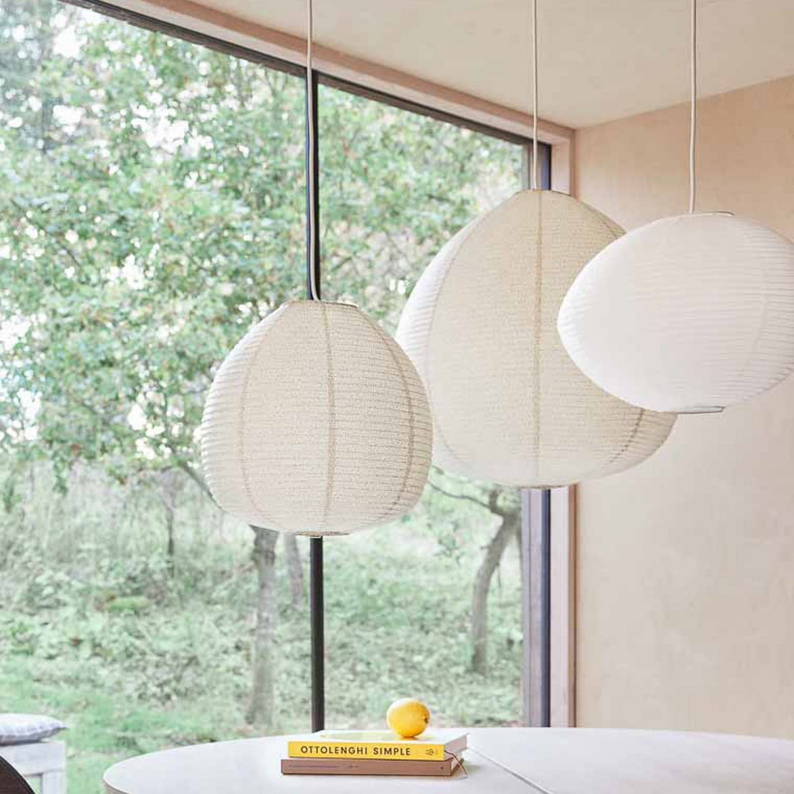 Kojo lampeskjerm, kremfarget, Ø60 cm, papir – OYOY Living Design - Papir / kartong - Rund