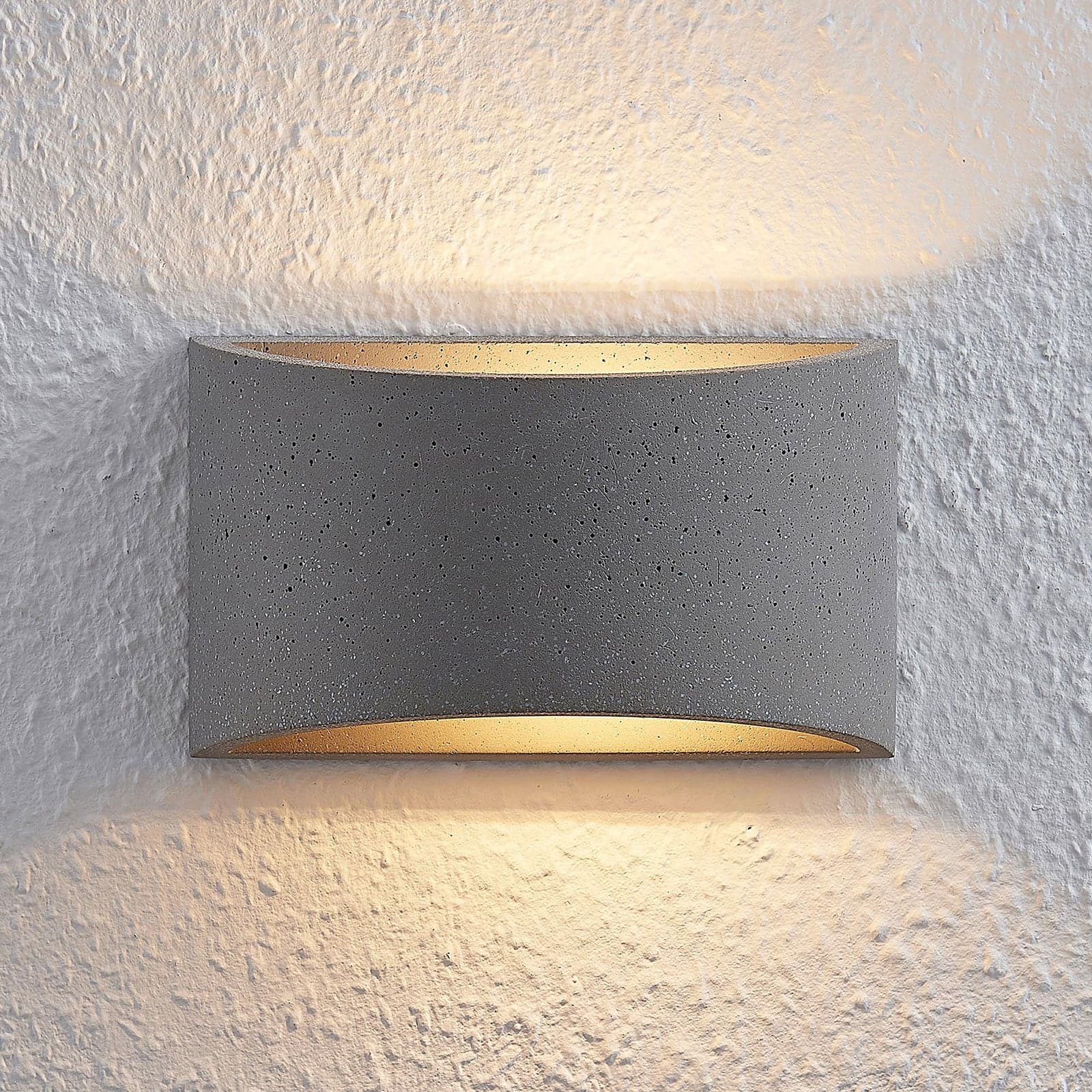 Edvin Vegglampe Grey - Lindby - Stue - Moderne - Betong