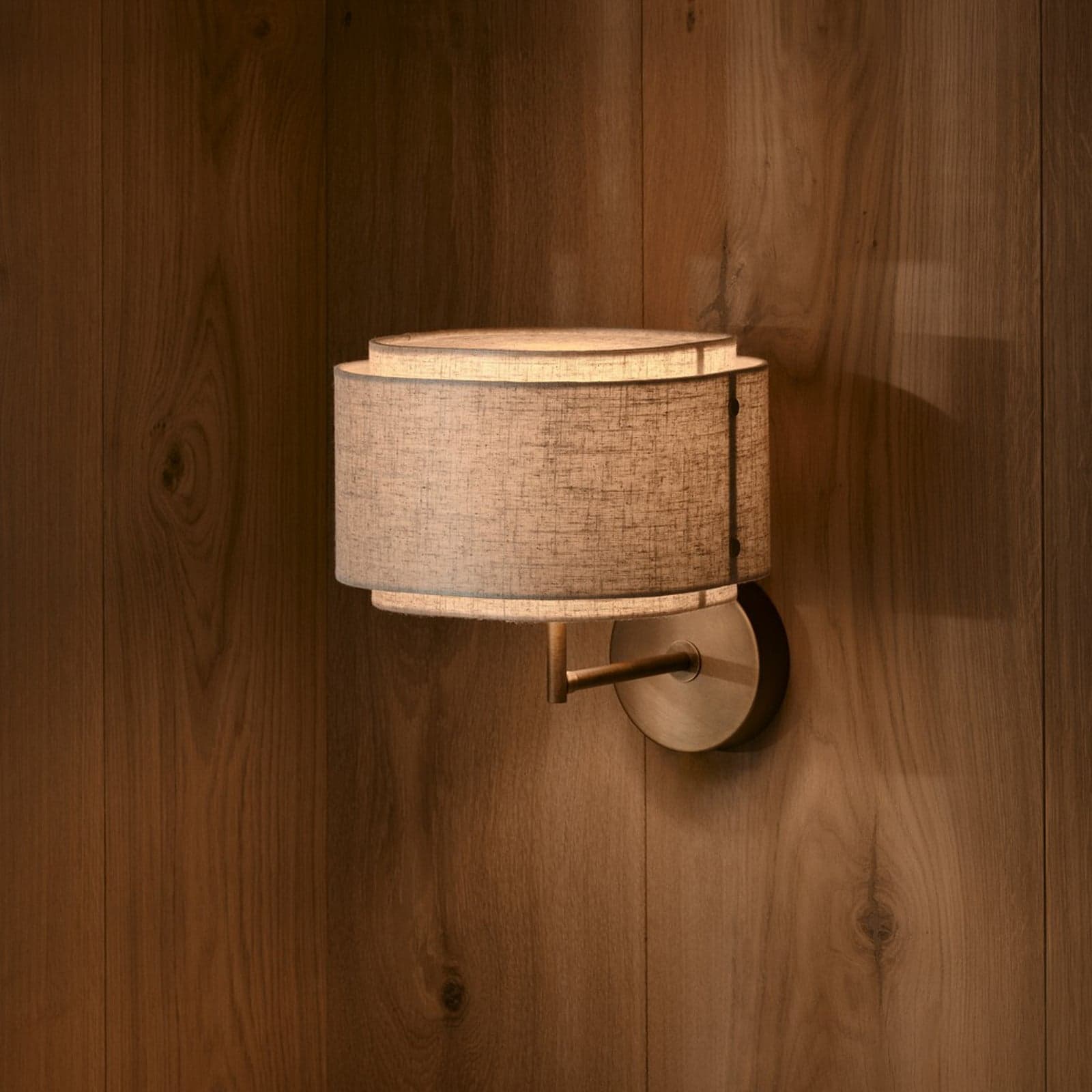 Takai vegglampe, beige, tekstil – DFTP DFTP by Nordlux - Soverom - Design - Stoff / Tekstil - Med en lyskilde