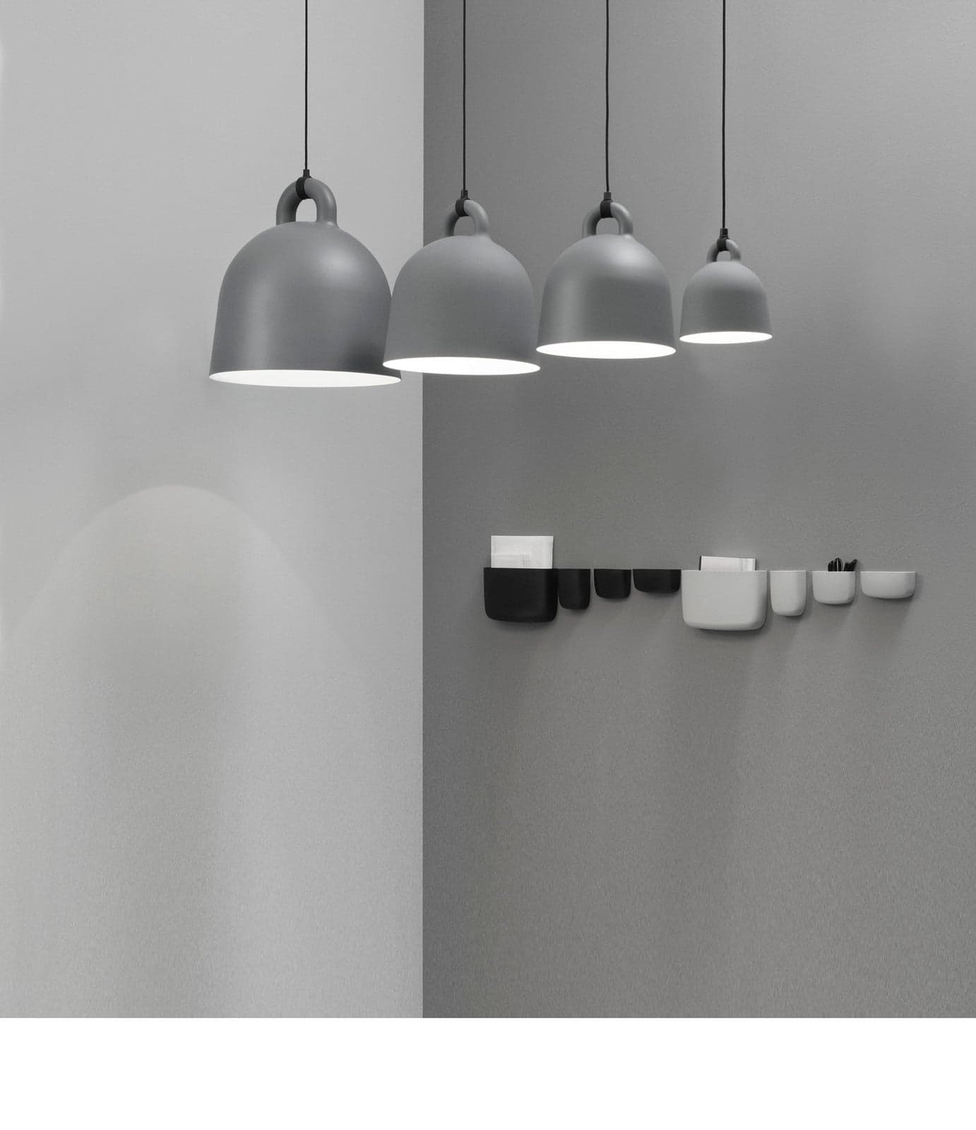 Bell Pendel Medium Grå - Normann Copenhagen - Stue - Aluminium
