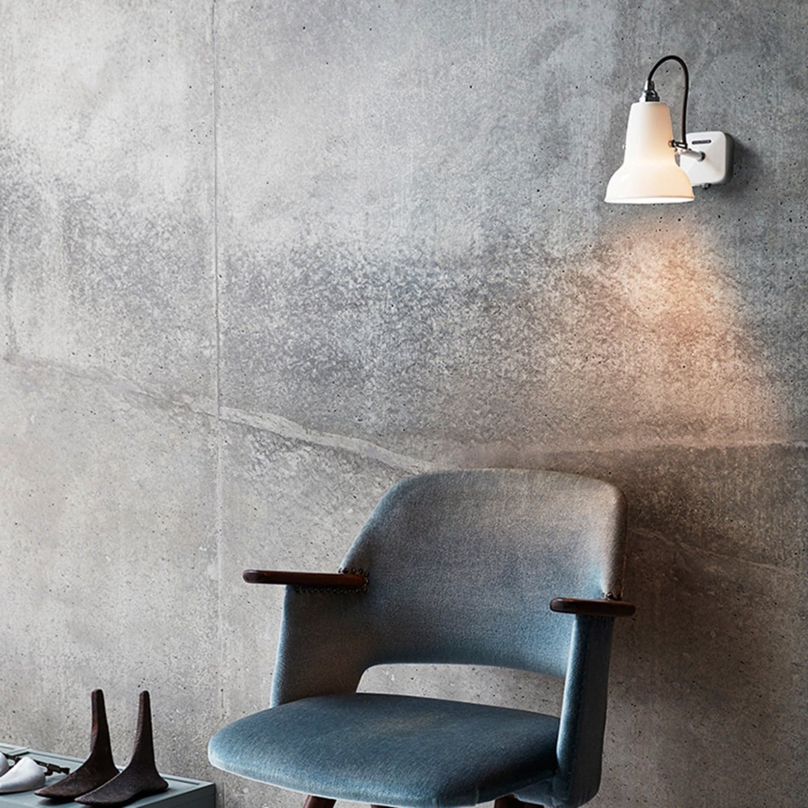 Original 1227 Mini vegglampe med bryter, hvit - Anglepoise - Stue - Industriell - Metall - Med en lyskilde