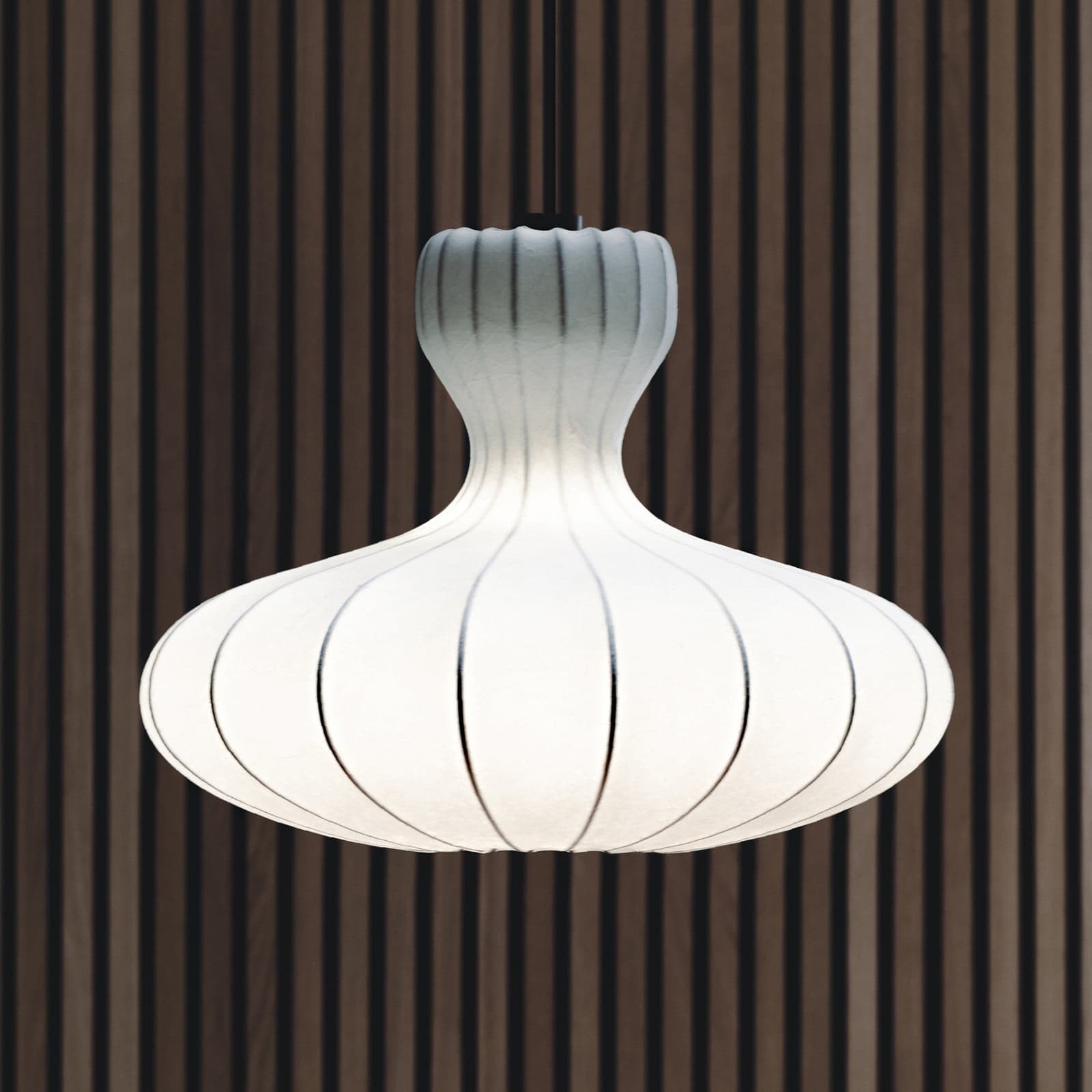 Portobello 60 pendellampe Big White - LOOM DESIGN - Stue - Skandinavisk - Stoff / Tekstil - Med en lyskilde