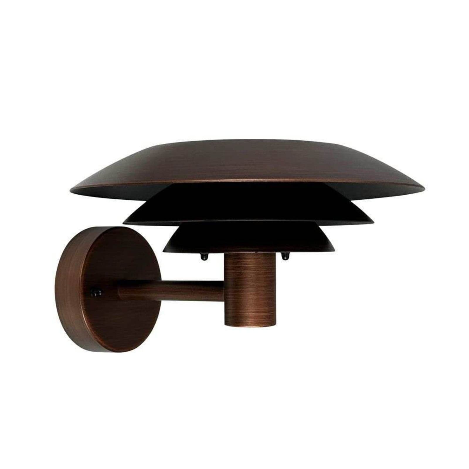 DL25 utendørs vegglampe, kobberfarget – Dyberg Larsen - Terrasse - Design - Rustfritt stål - Med en lyskilde