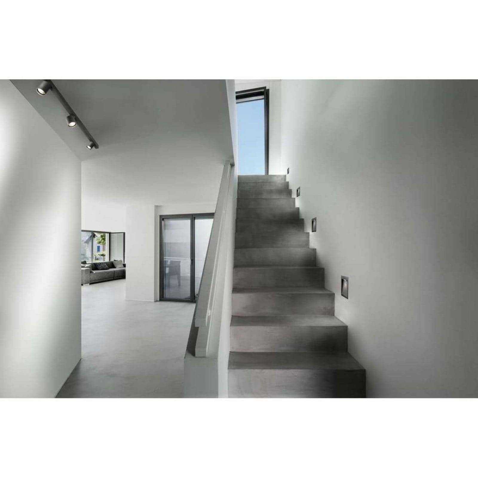 Deli 1 LED innfelt vegglampe IP54 3000K hvit - LIGHT-POINT - Terrasse - Aluminium