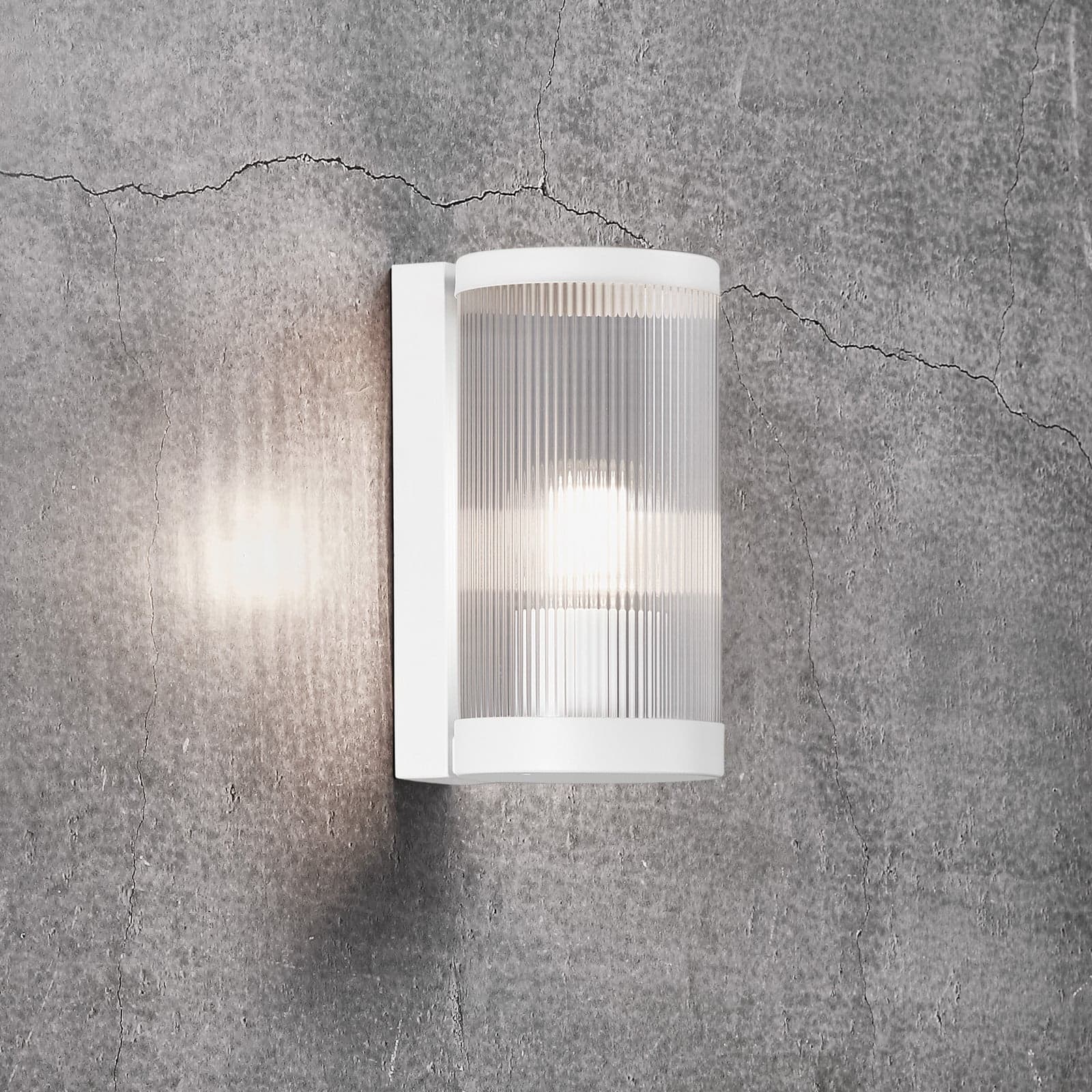 Coupar Utendørs Vegglampe White - Nordlux - Metall - Rund