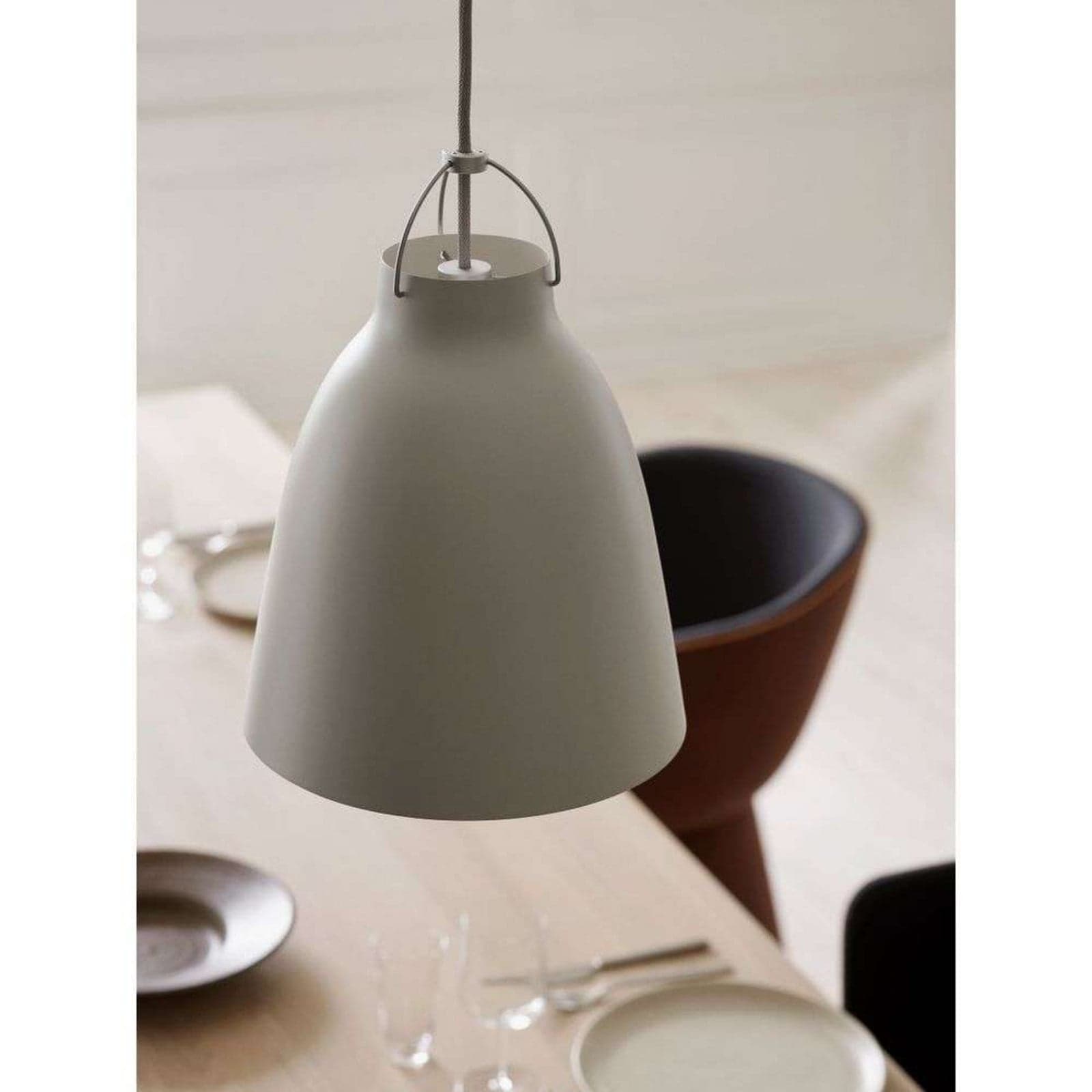 Caravaggio™ P2 Pendel Matt Warm Grå - Fritz Hansen - Stue - Metall