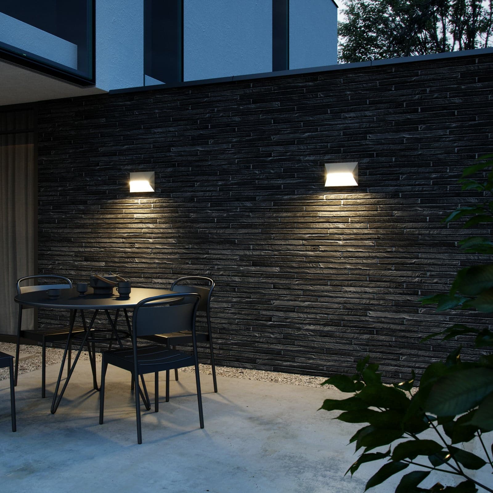 Pontio 27 Utendørs Vegglampe Sanded - Nordlux - Moderne - Metall - Kantet