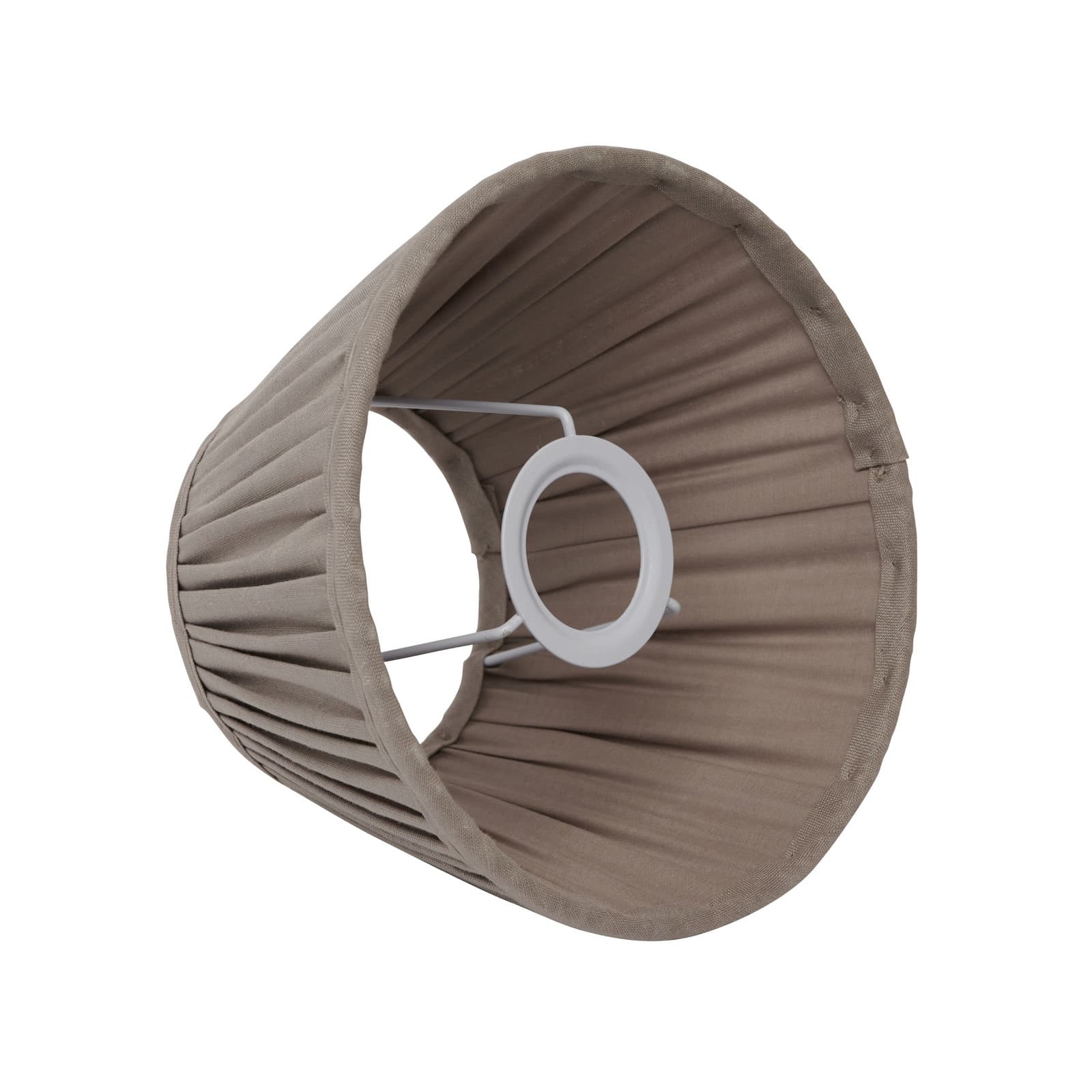 Ella lampeskjerm, grå, Ø 20 cm, lin – Watt & Veke - Design - Stoff / Tekstil